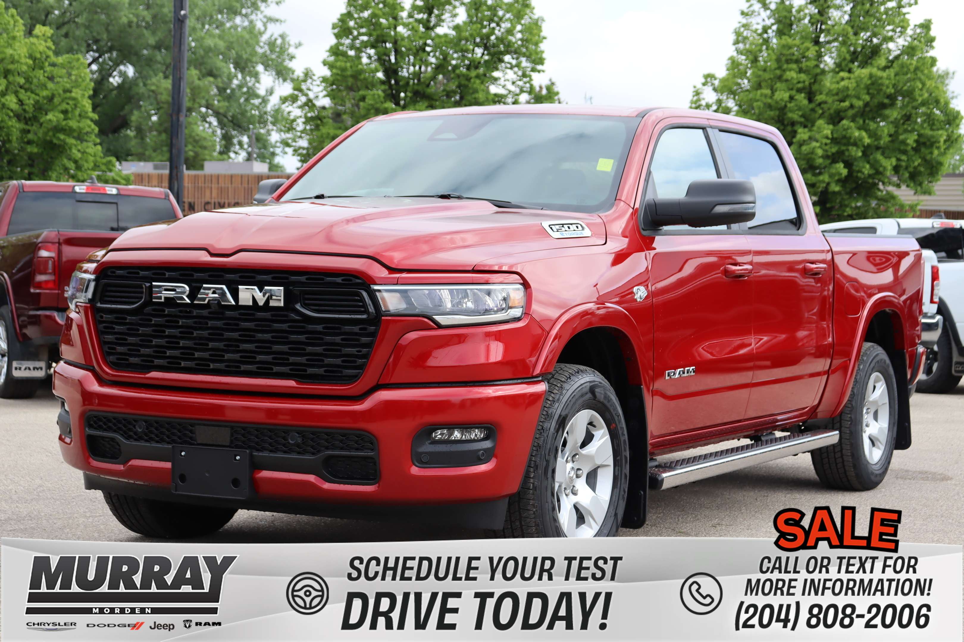 Molten Red Pearl 2026 RAM 1500 Pickup Truck Four-Wheel Drive 