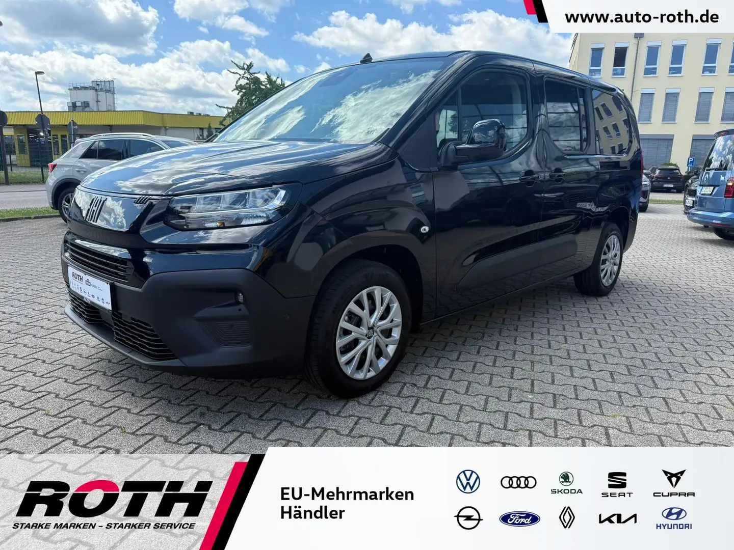 Fiat DOBLO MAXI 1,5 PKW Navi*LED*DAB*Kamera*PDC* Schwarz - 1