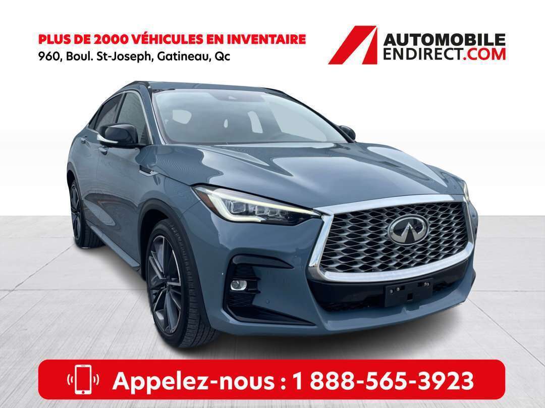 2023 Infiniti QX55 ESSENTIAL AWD Mags Cuir Toit GPS Sièges Chauffants