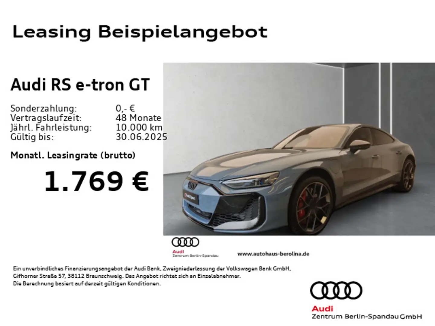Audi RS e-tron GT performance *KERAMIK*Assist+*HuD* Gri - 1