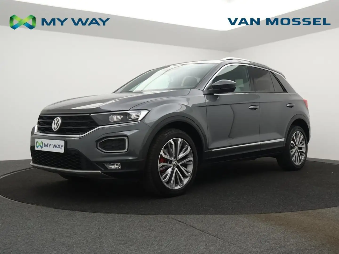 Volkswagen T-Roc T-Roc Elegance 1.5TSI 150PK *TREKHAAK*NAVI*BLTH*CRUISE*HALF LEDER*ADAPTIVE CRUISE*DIGITAL DASHBOARD* Gris - 1