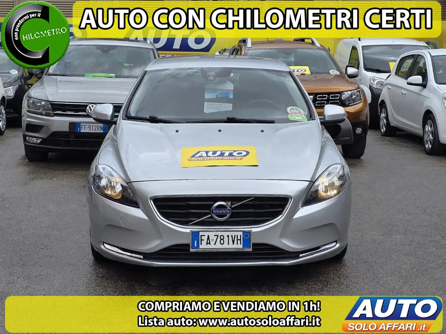 Volvo V40 D2 1.6 115CV 88.000KM NAVI/CAMERA/RATE/PERMUTE Gris - 1