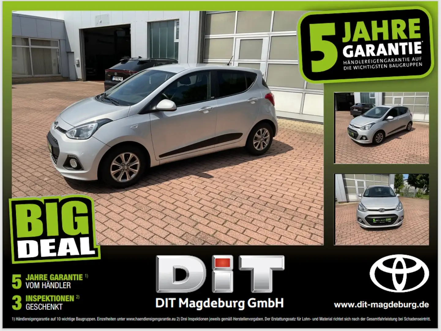 Hyundai i10 1.0 Passion LM,USB,Sitzheizung,Lenkradheizung Silver - 1