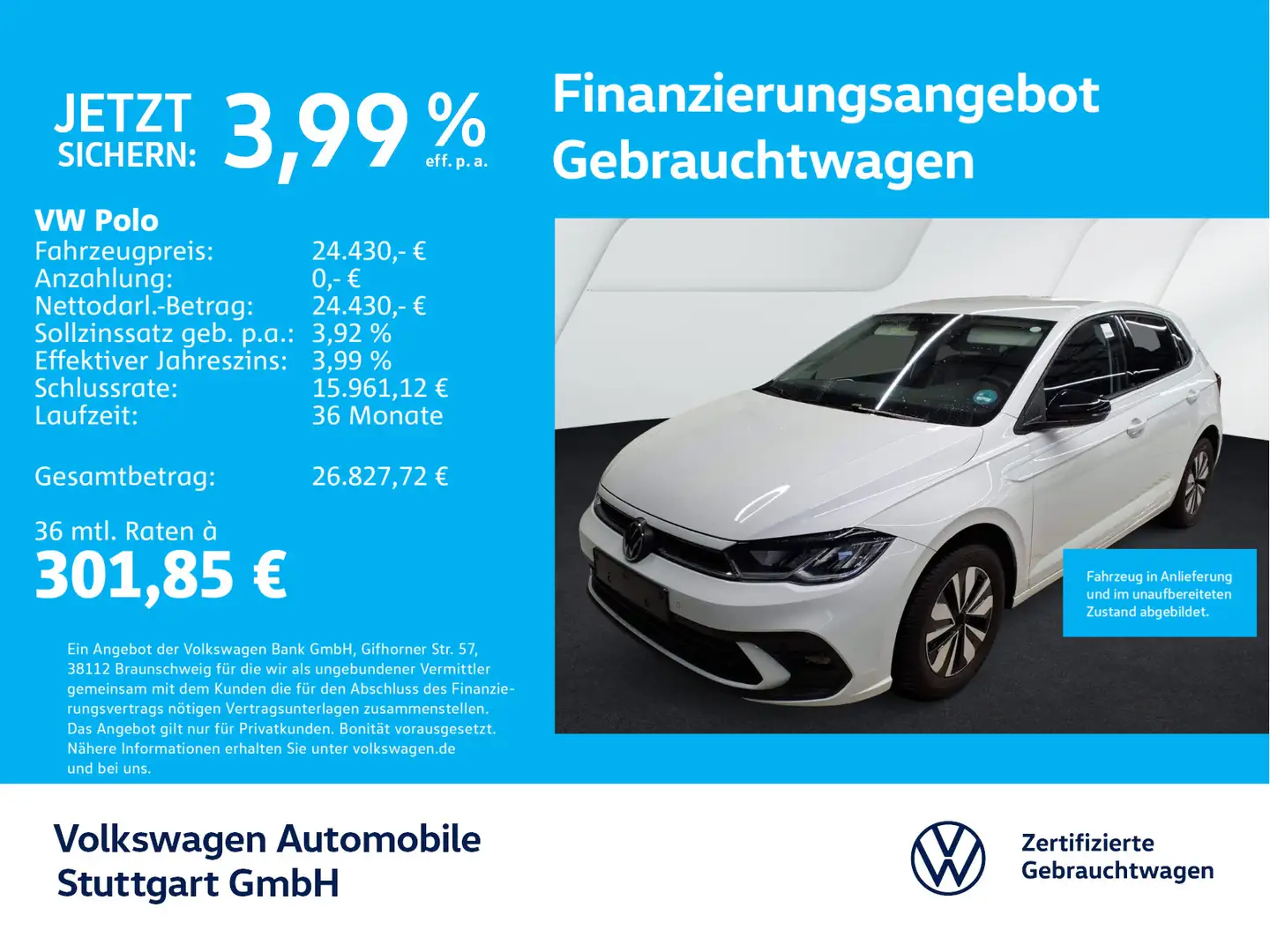 Volkswagen Polo Goal 1.0 TSI DSG Navi Kamera AHK ACC LED Weiß - 1