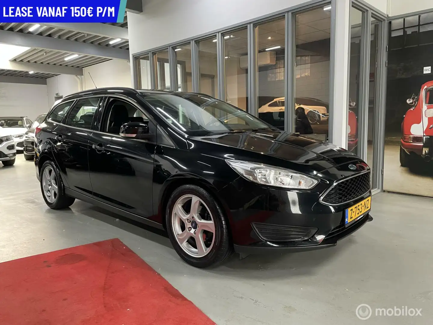 Ford Focus Wagon 1.0 Lease Edition AIRCO VELGEN NIEUW DISTRIB Zwart - 1