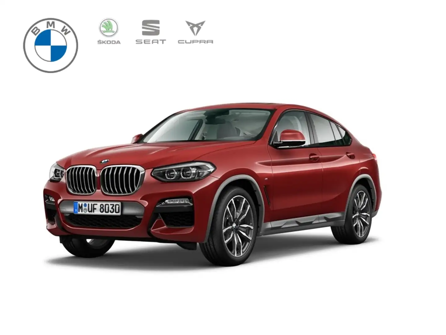 BMW X4 25d MSport xDrive Park-Assistent HUD El. Panodach Rot - 1