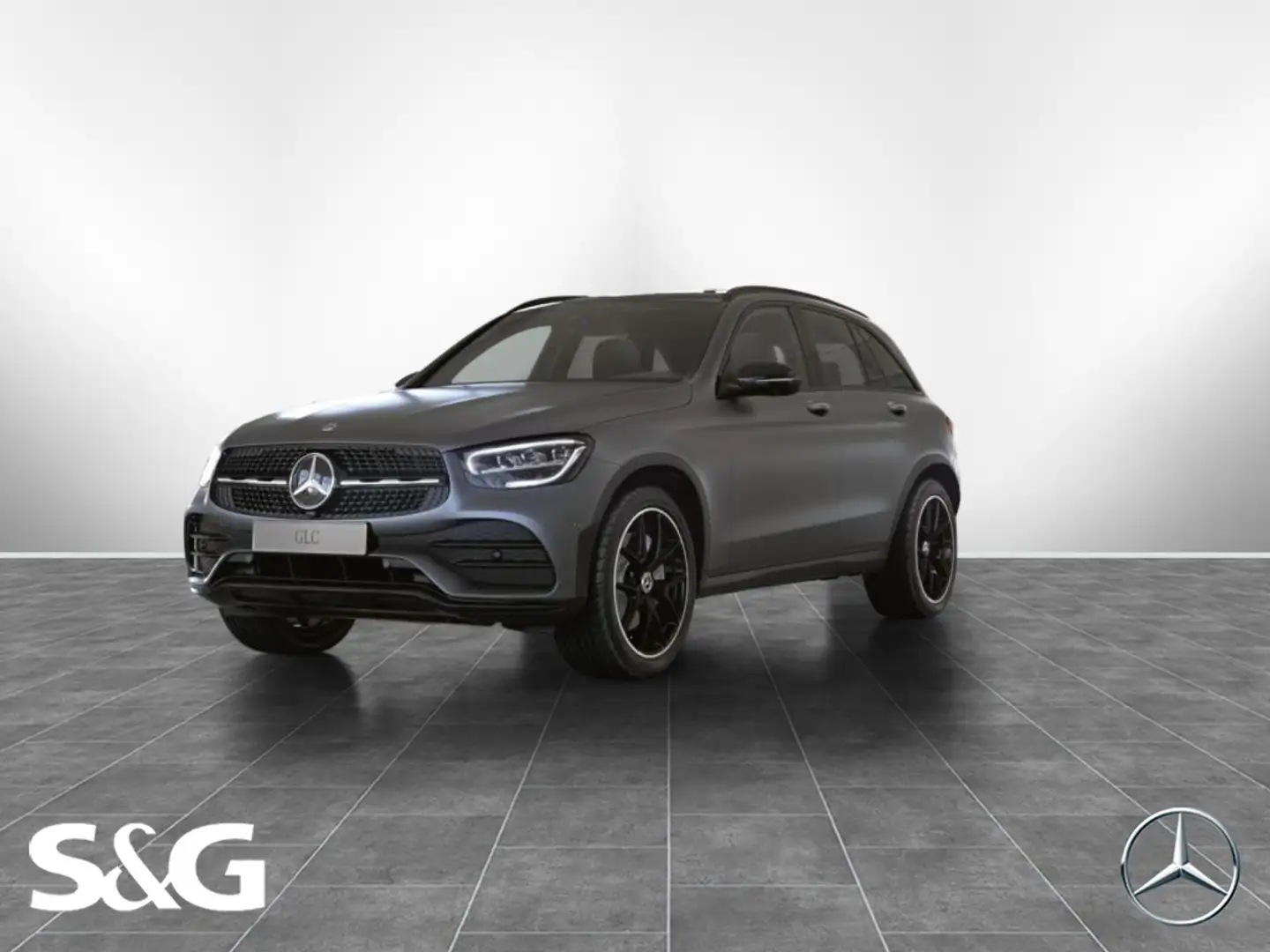 Mercedes-Benz GLC 400 d 4M AMG AHK+HEADUP+PANO+DISTR+360°+20" Grau - 1