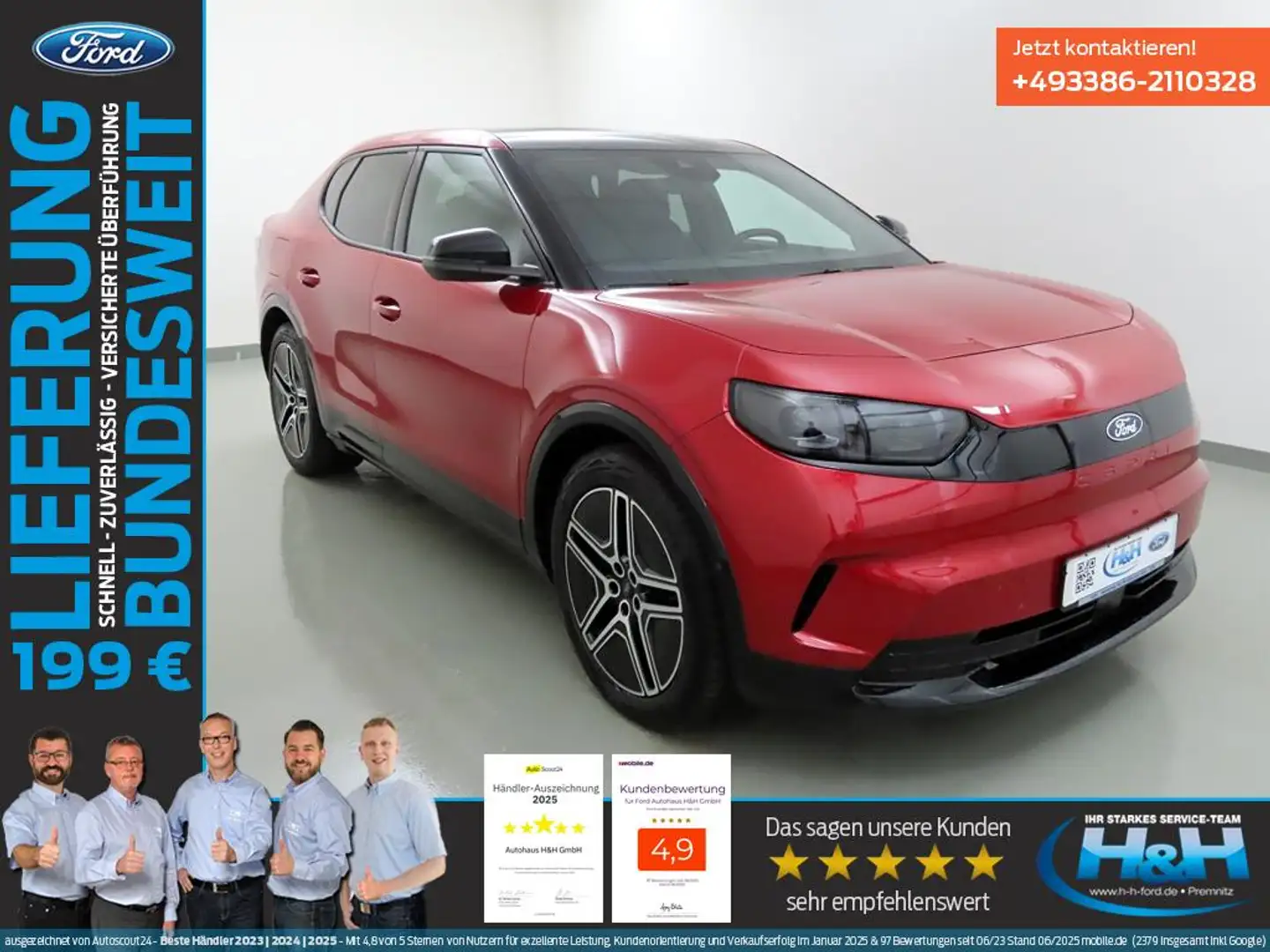 Ford Capri 250 kW AWD Premium Matrix-LED+Massage+AHK Rouge - 1