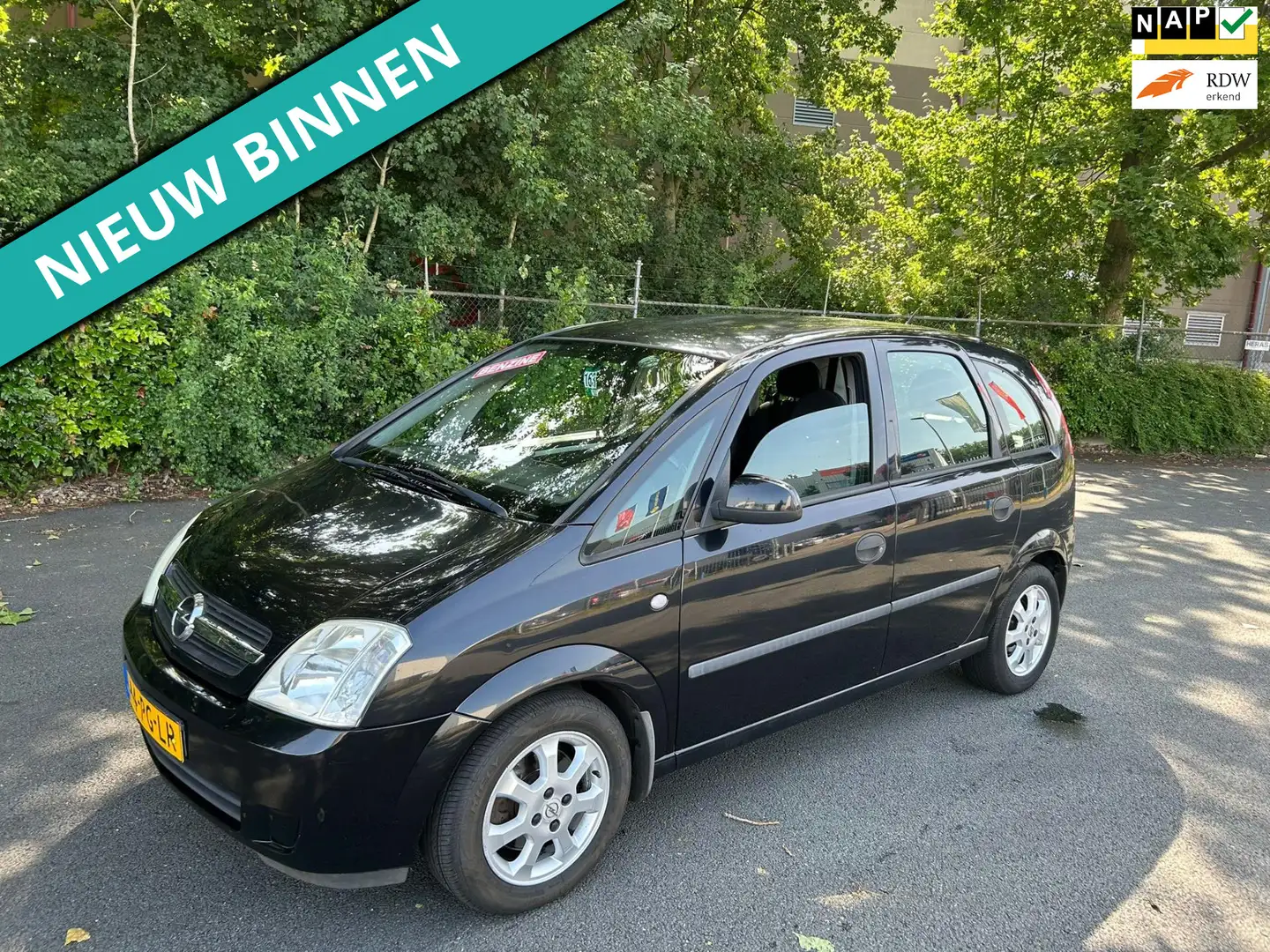 Opel Meriva 1.6-16V Maxx ZO INGERUILD DUS ZO WEG PRIJSJE Zwart - 1