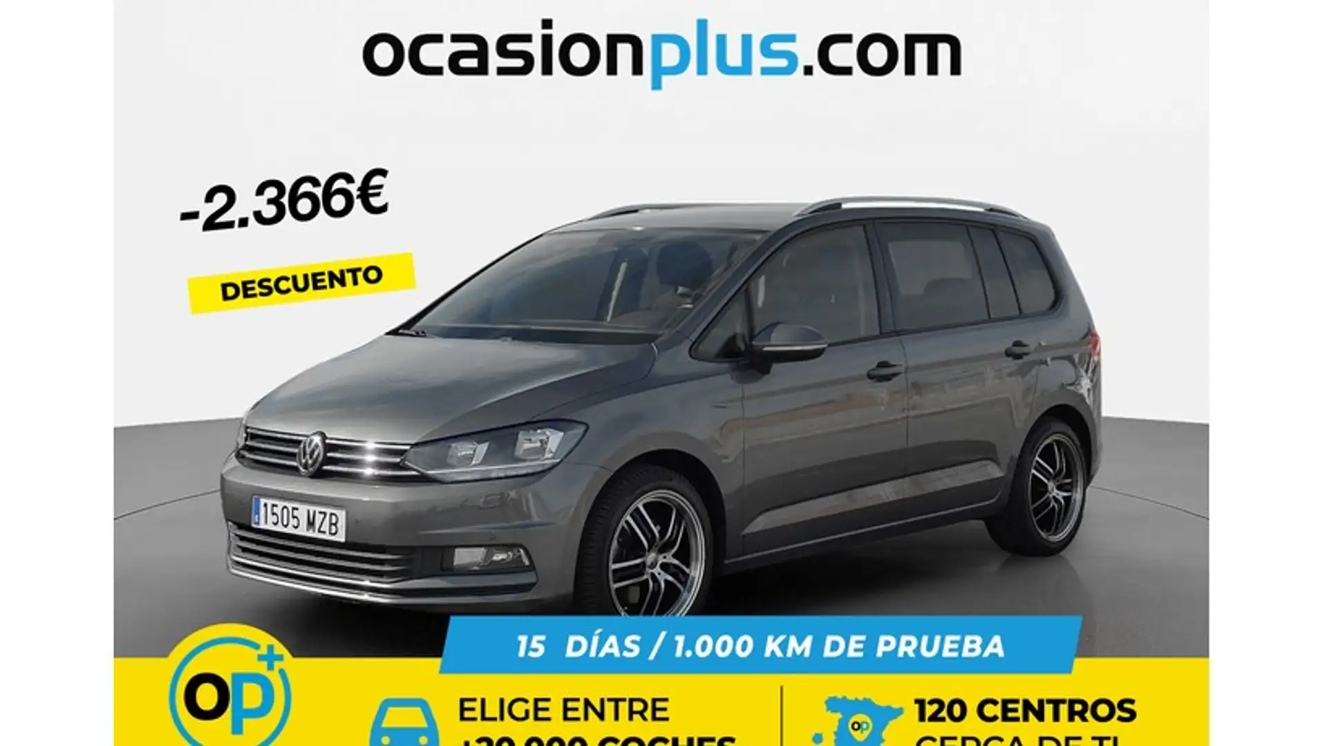Volkswagen Touran 1.6TDI CR BMT Advance 81kW Gris - 1