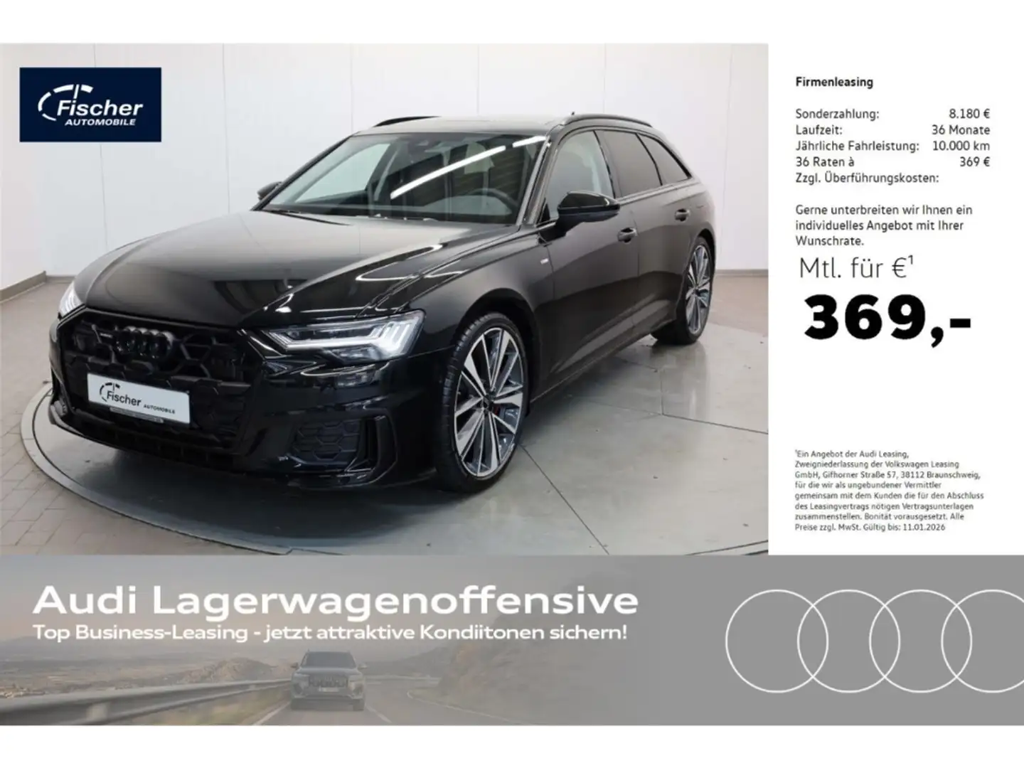 Audi A6 Avant 55 TFSI e quattro S line Schwarz - 1