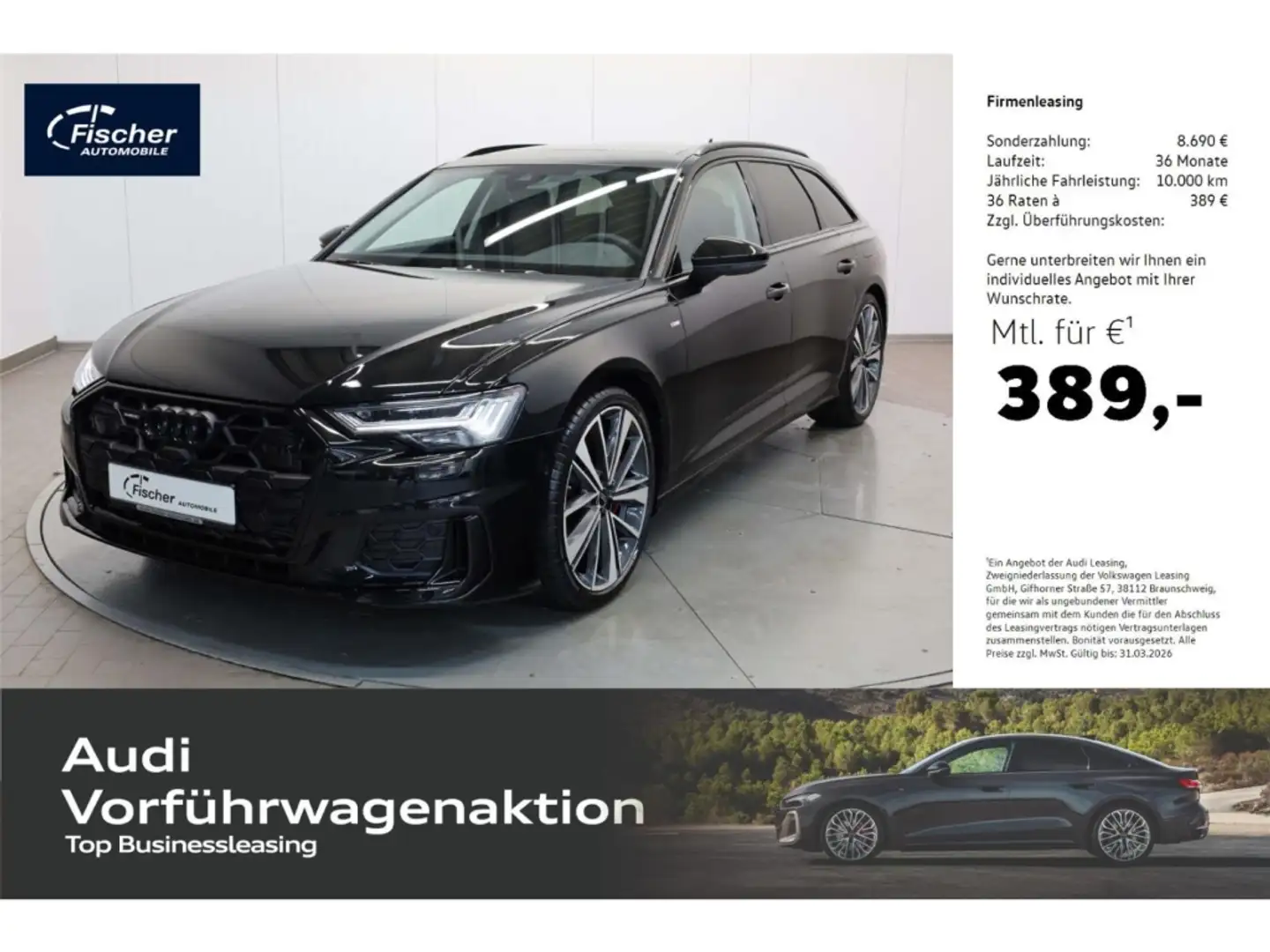 Audi A6 Avant 55 TFSI e quattro S line Schwarz - 1