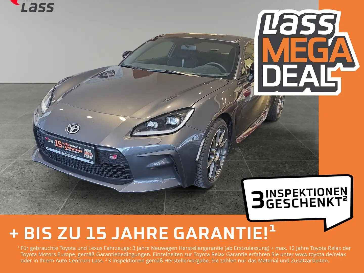 Toyota GR86 2.4 2xKlima ACC DynLicht Fernlichtass. Kam. Grau - 1