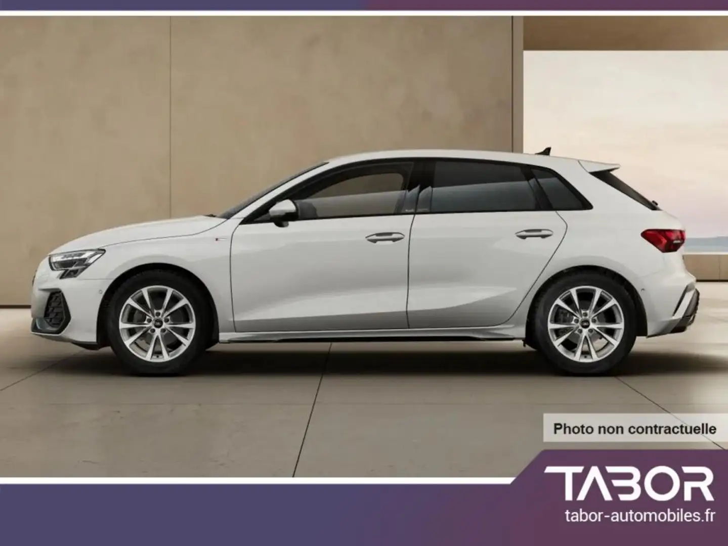 Audi A3 35 TDI S tronic S line Blanc - 2