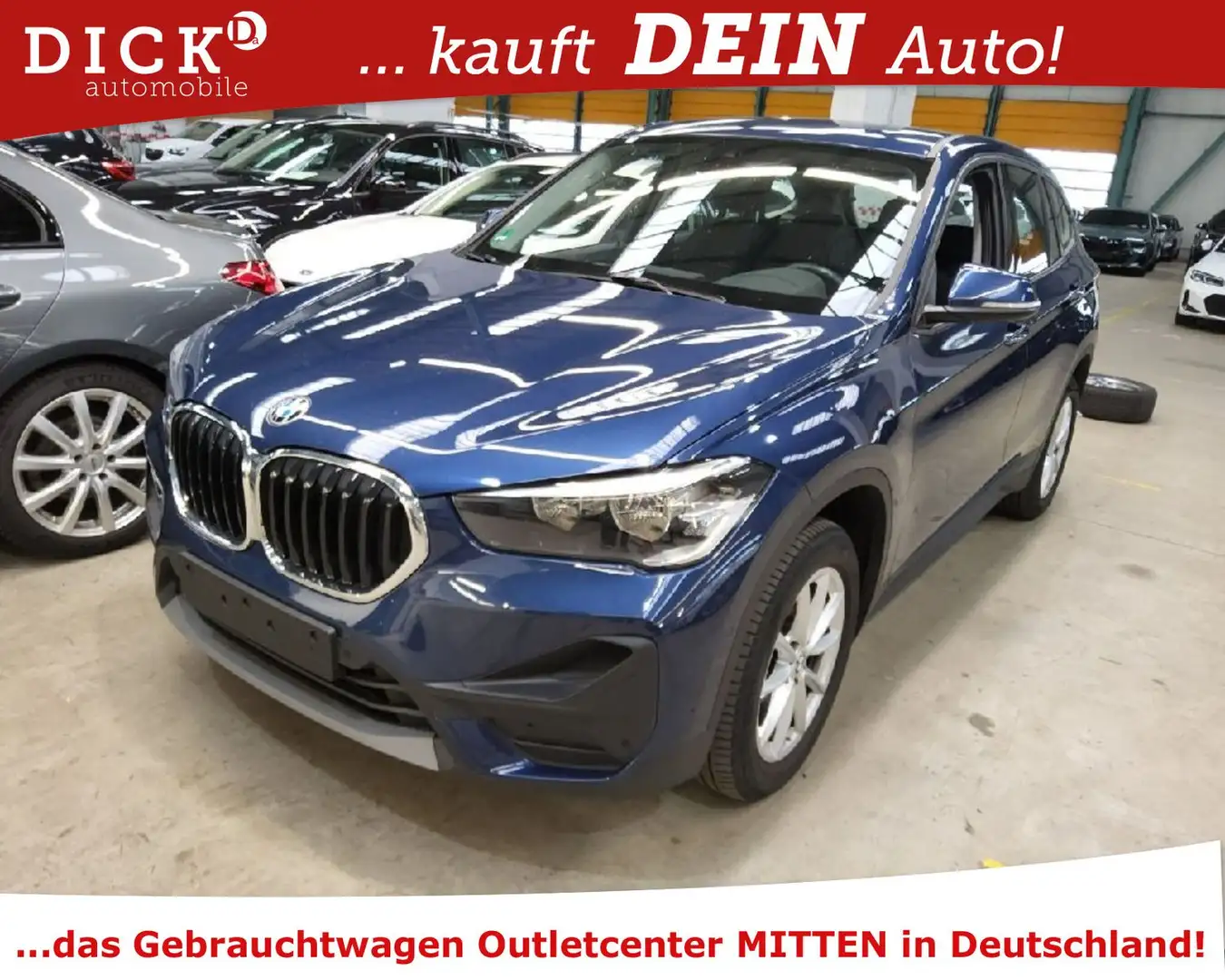 BMW X1 Advantage 18d 8G-Aut. ACC/NAVI/RFK/PDC/SHZ Blau - 1