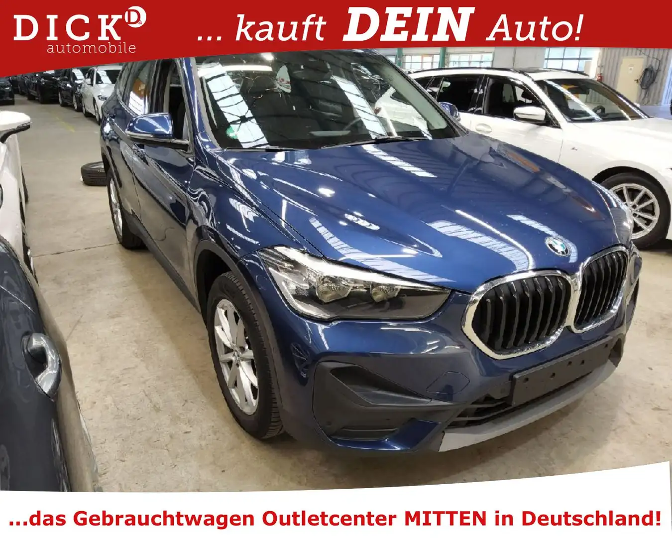 BMW X1 Advantage 18d 8G-Aut. ACC/NAVI/RFK/PDC/SHZ Blau - 2