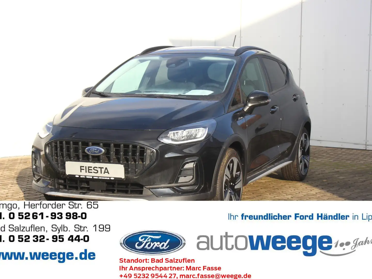 Ford Fiesta Active 1,0 EcoBoost Hybrid Schwarz - 1