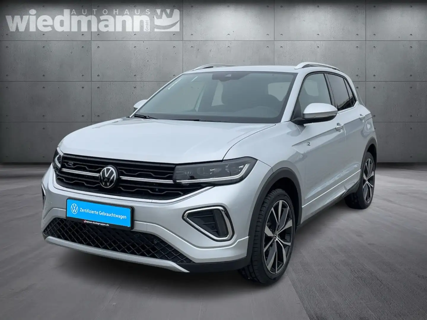 Volkswagen T-Cross R-Line 1.0 TSI DSG AHK+Navi+LM+RearView Silber - 2