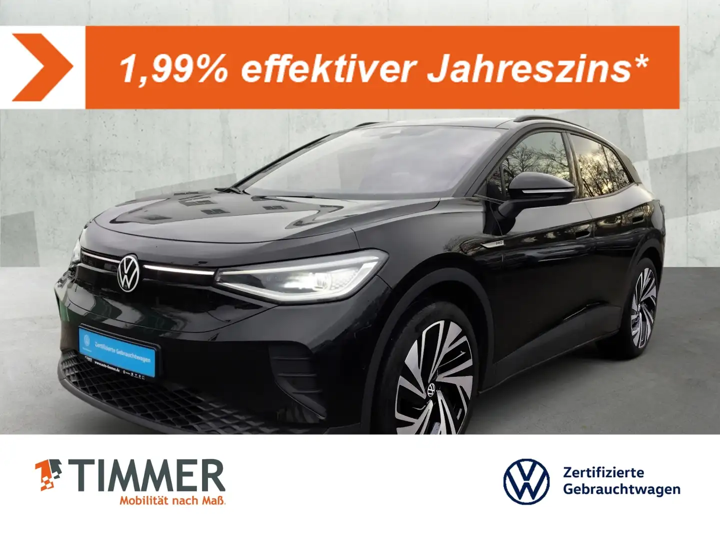 Volkswagen ID.4 PRO PERF. 82 kWh +IQ.LIGHT +AHK +360° +PANO +"21 Schwarz - 1