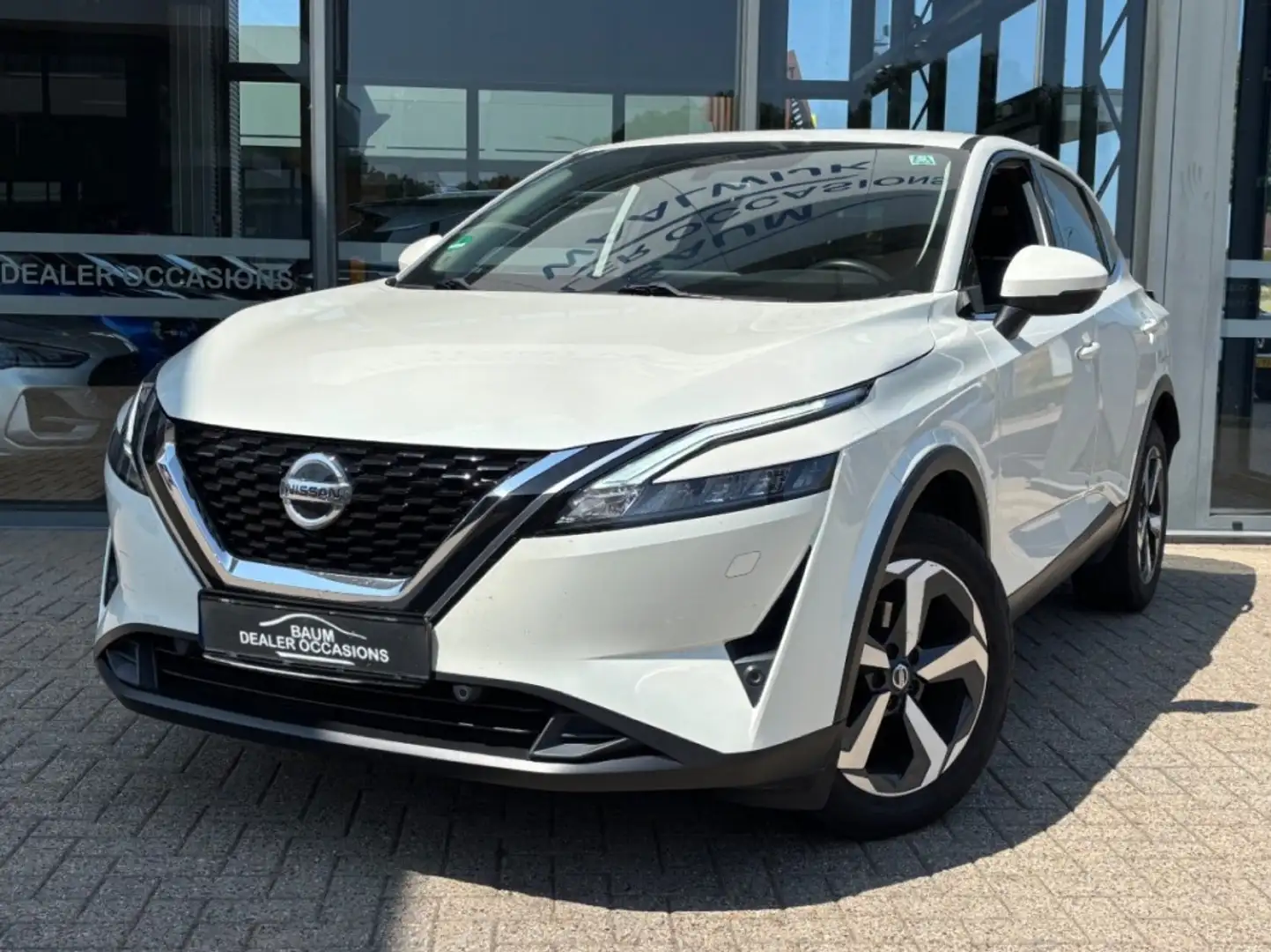 Nissan Qashqai 1.3 MHEV X TEKNA AUTOMAAT NAVI LMV PDC-360gr CAMER Blanc - 1