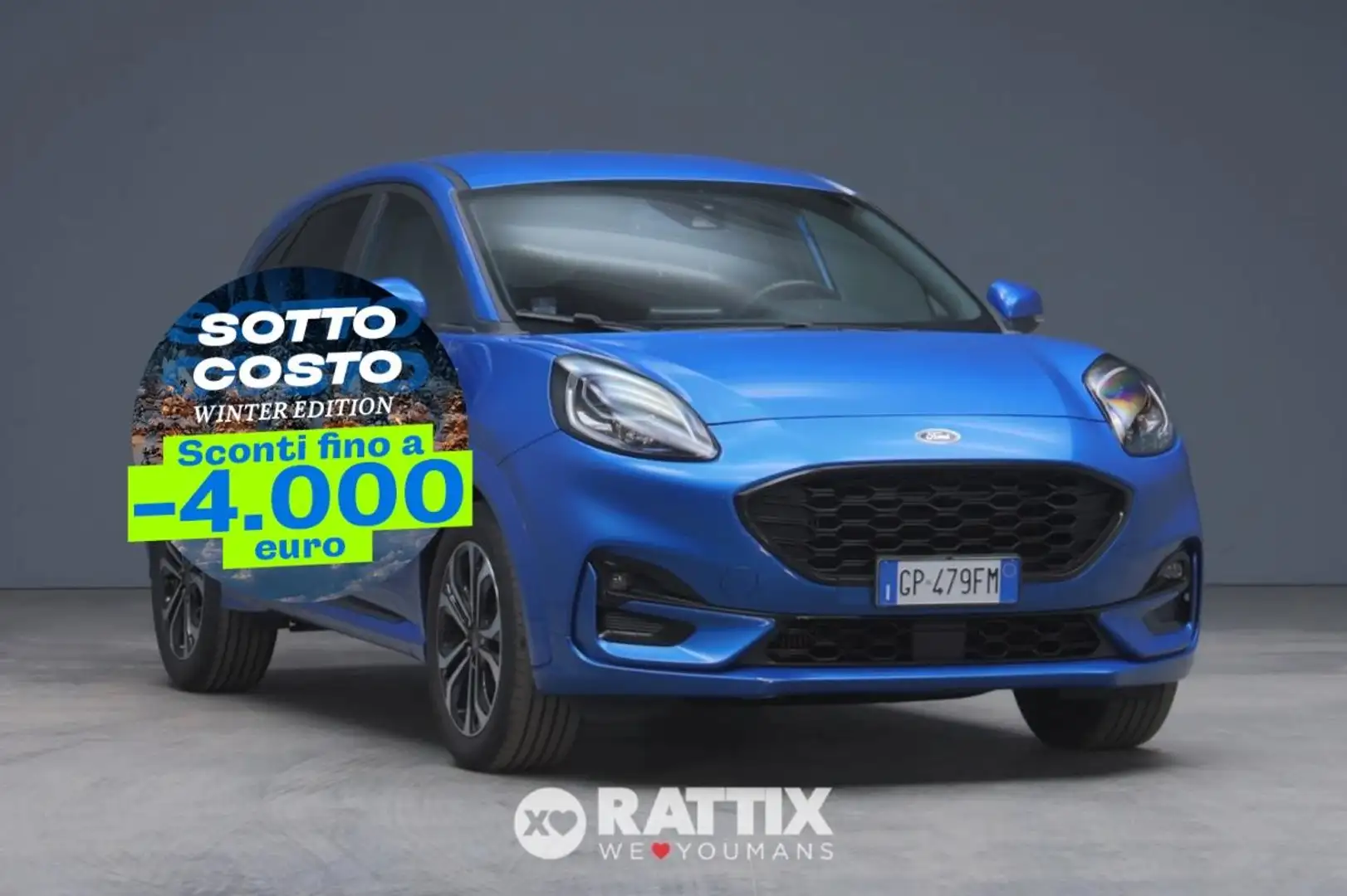 Ford Puma 1.0 Ecoboost Hybrid 125CV ST-Line Blau - 1