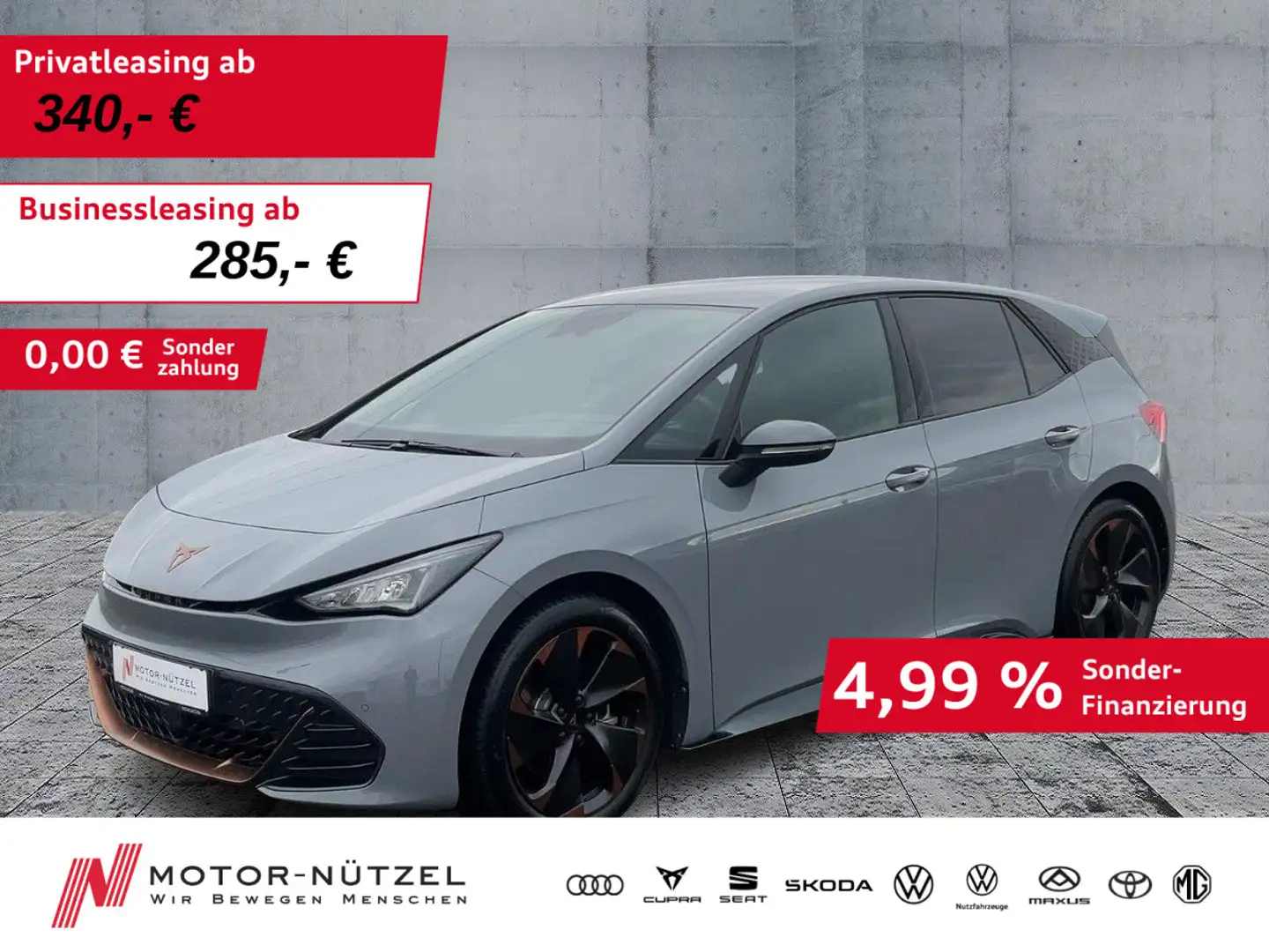 CUPRA Born 150 kW LED+NAVI+ACC+DAB+SHZ+RÜCKFAHRKAMERA Gris - 1