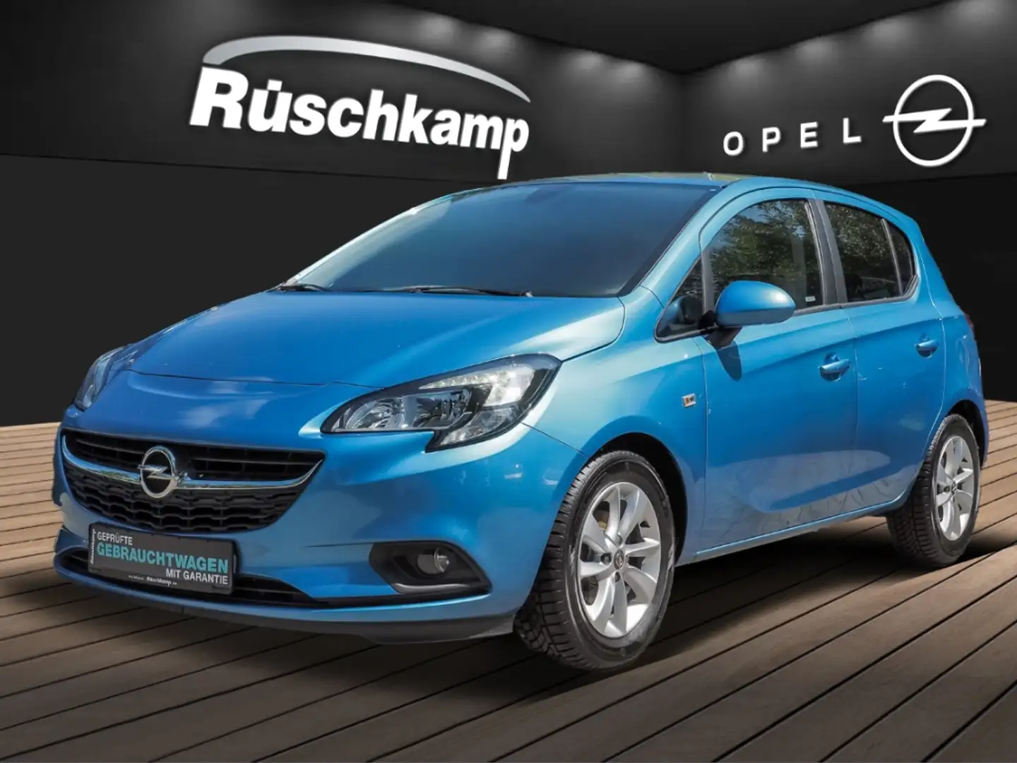 Opel Corsa E ON 1.4 Auomatik Klima PDC LHZ SHZ Allwetter Blu/Azzurro - 1