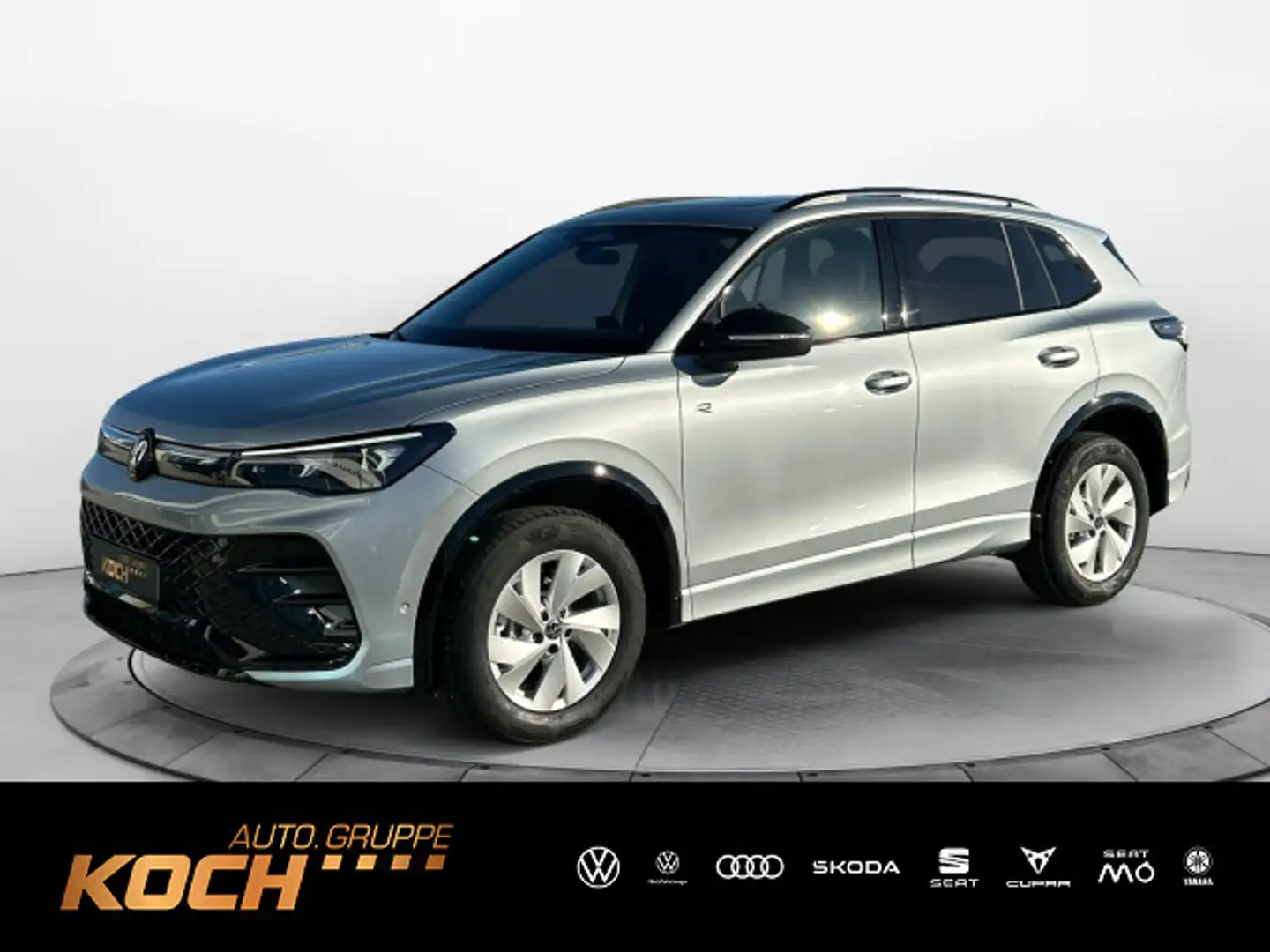 Volkswagen Tiguan 2.0TSI R-Line DSG 4M Leder AHK Pano Navi Silber - 1