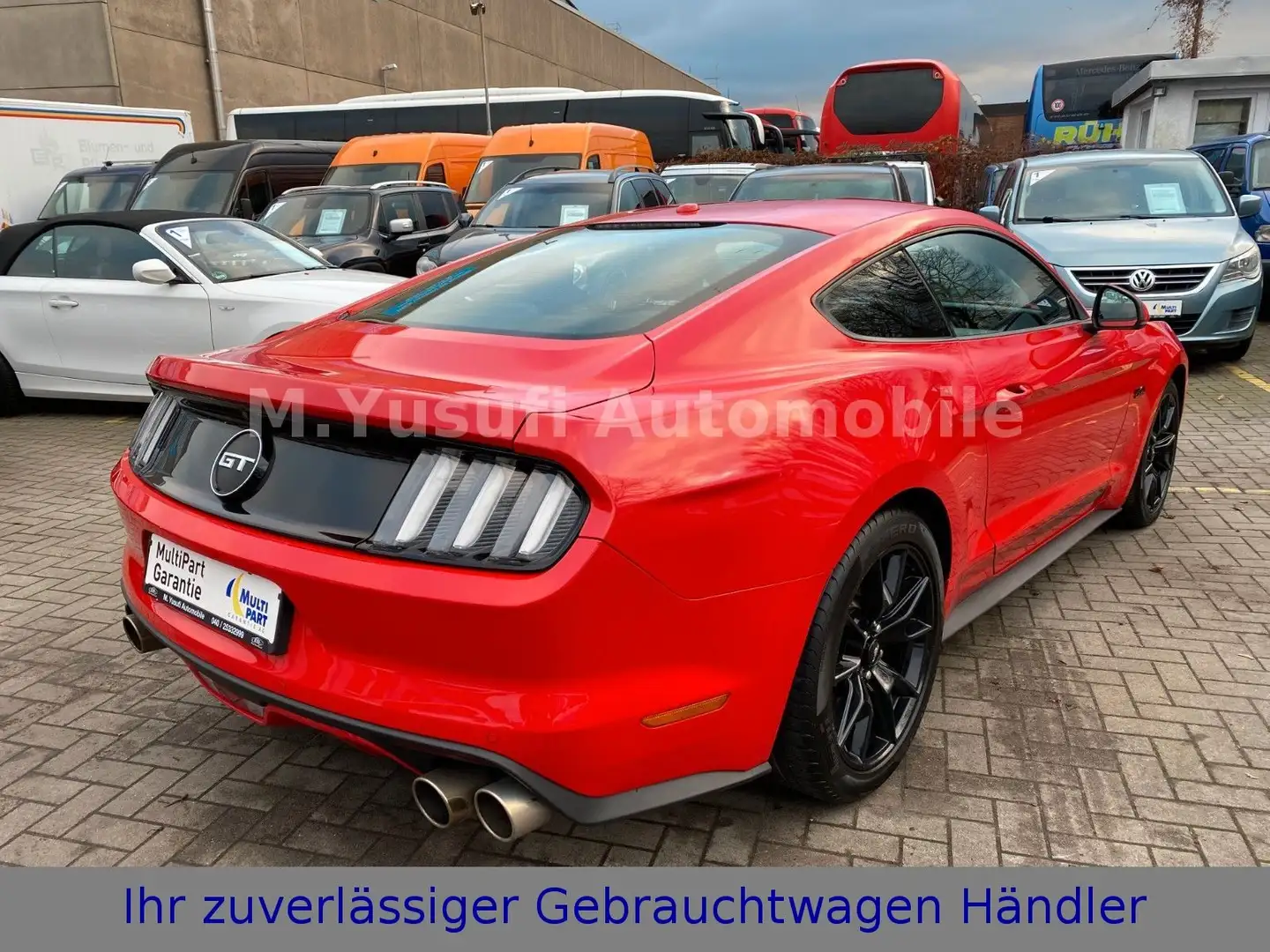 Ford Mustang MUSTANG GT 5.0 V8 AUTOMATIK|NAVI|LEDER/LAUT! Rot - 2