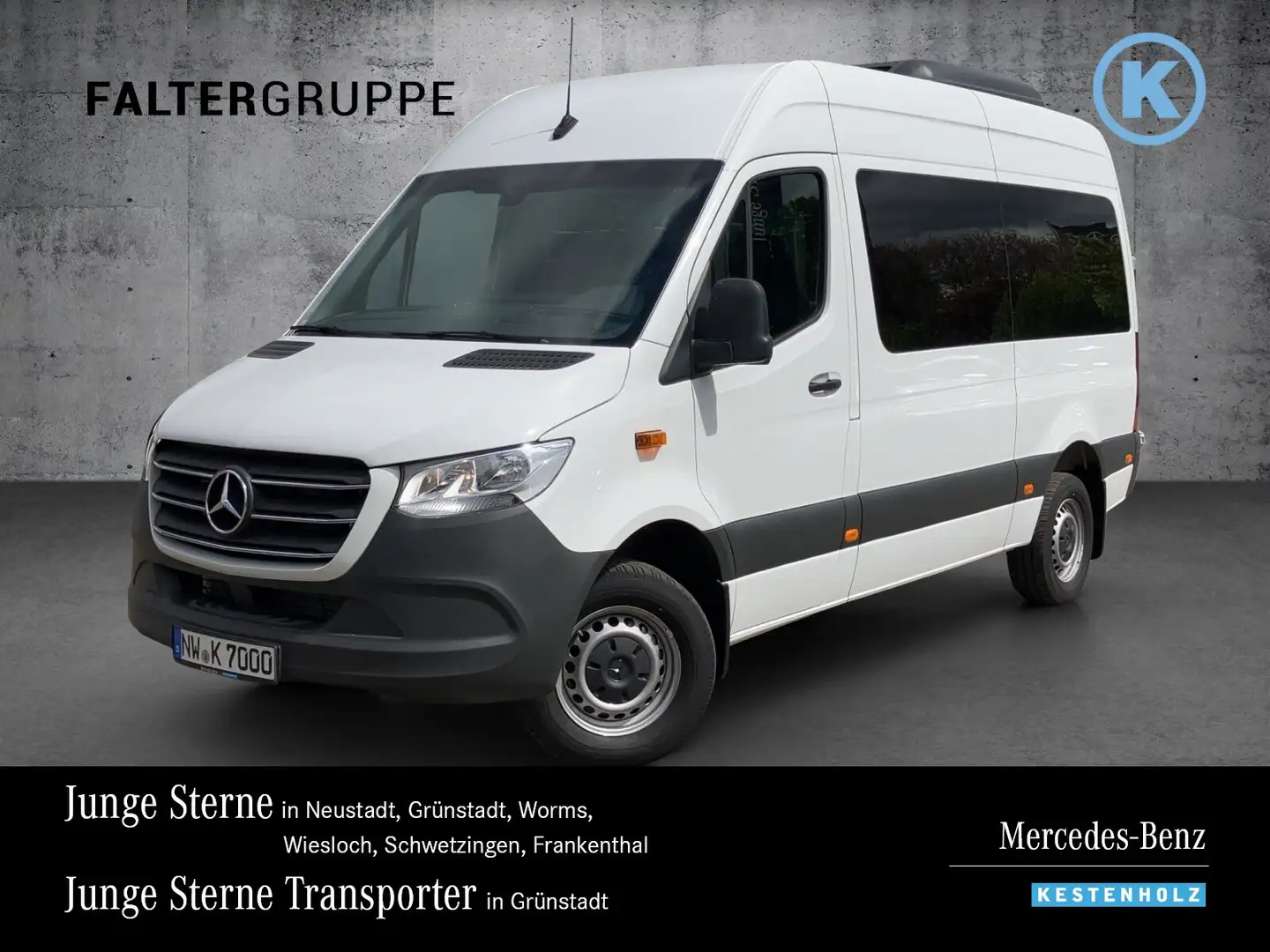 Mercedes-Benz Sprinter Sprinter 317 CDI Tourer Hochdach Autom./ 2xKlima/  Blanc - 1