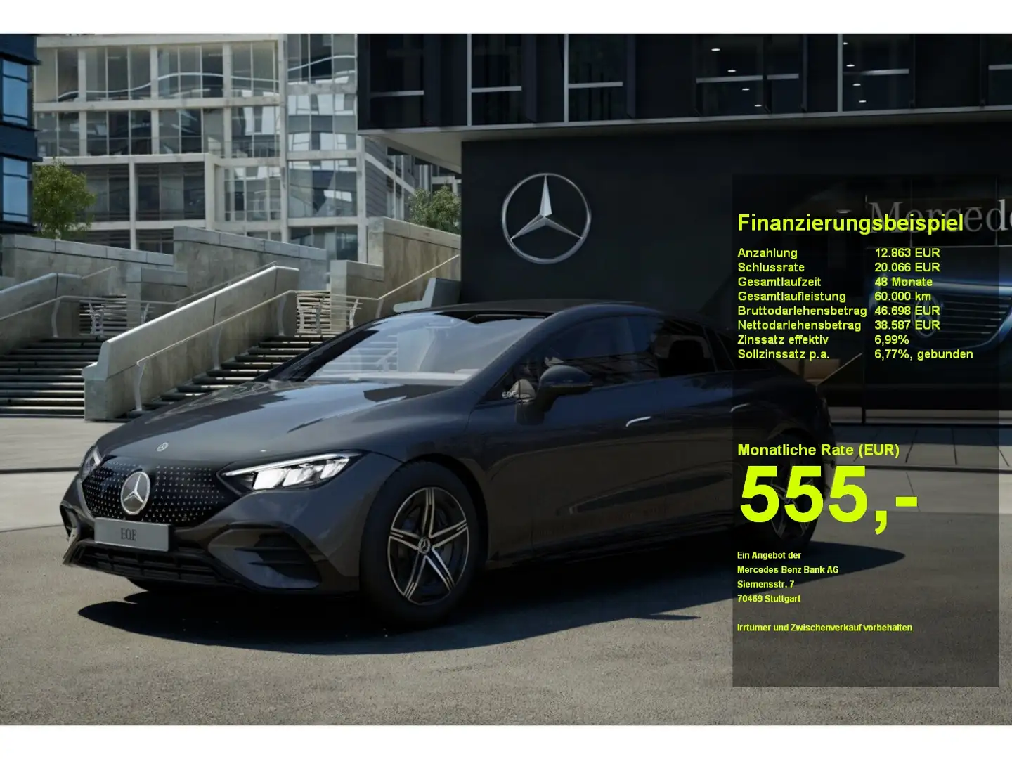 Mercedes-Benz EQE 350 AMG AHK Kamera Night Vorrüst.Distronic Grau - 1