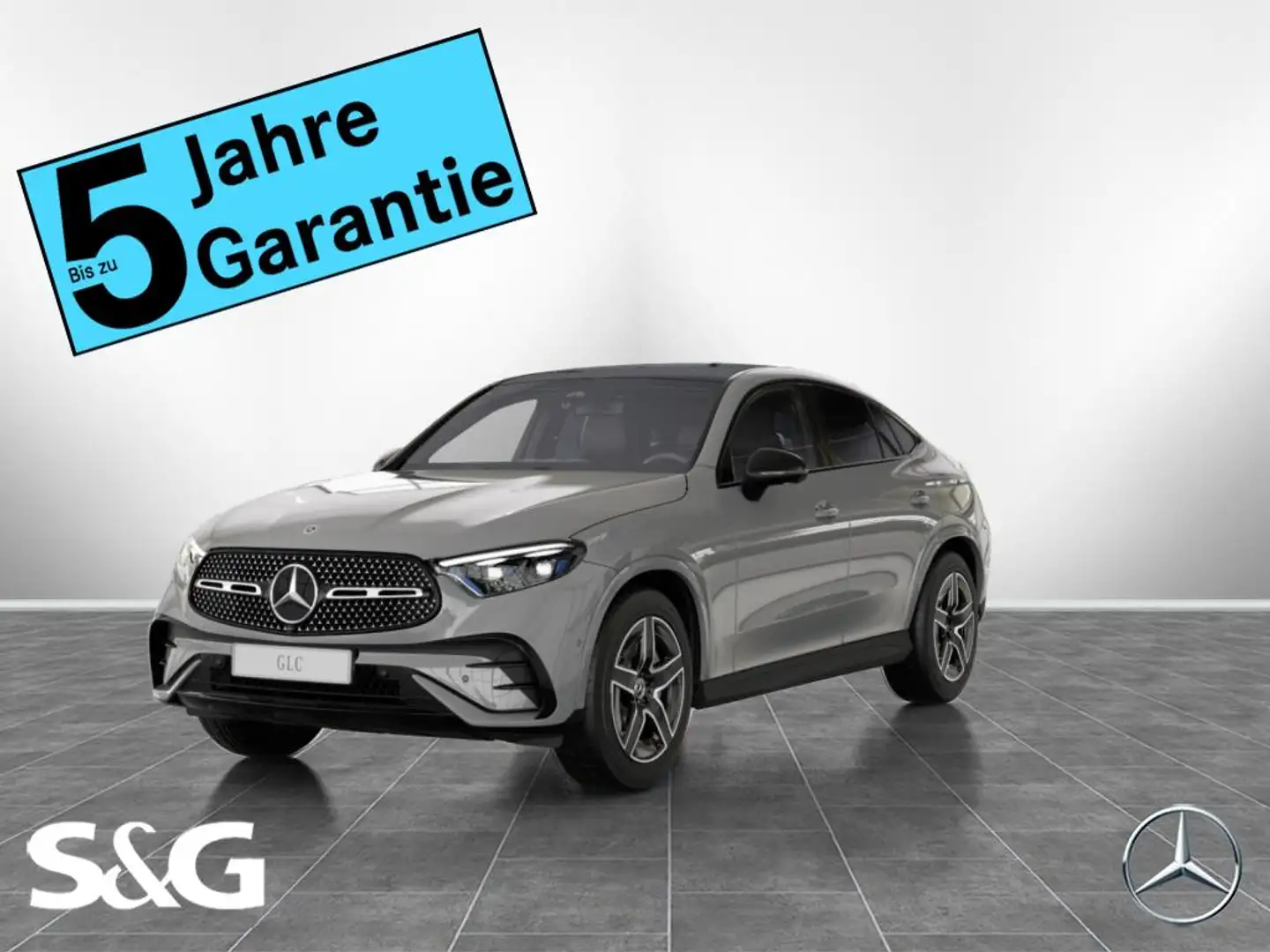 Mercedes-Benz GLC 300 d 4M Coupé AMG MBUX+360°+D-LED+AHK+Pano Grigio - 1