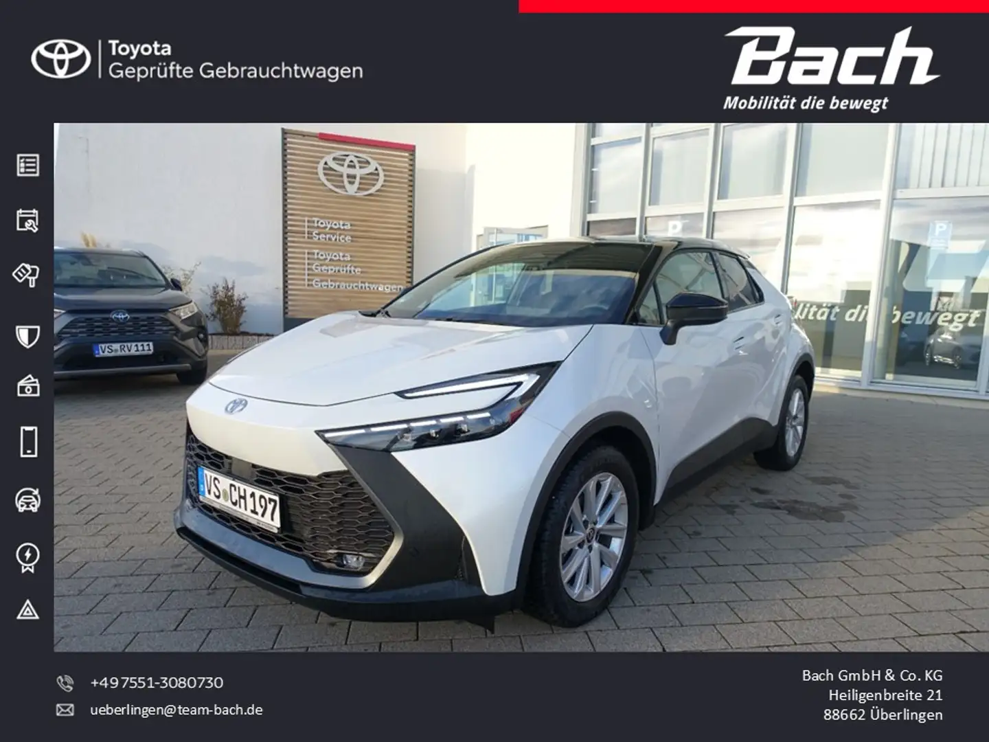Toyota C-HR - 2.0 l Hybrid 4x2 Black & White Weiß - 1