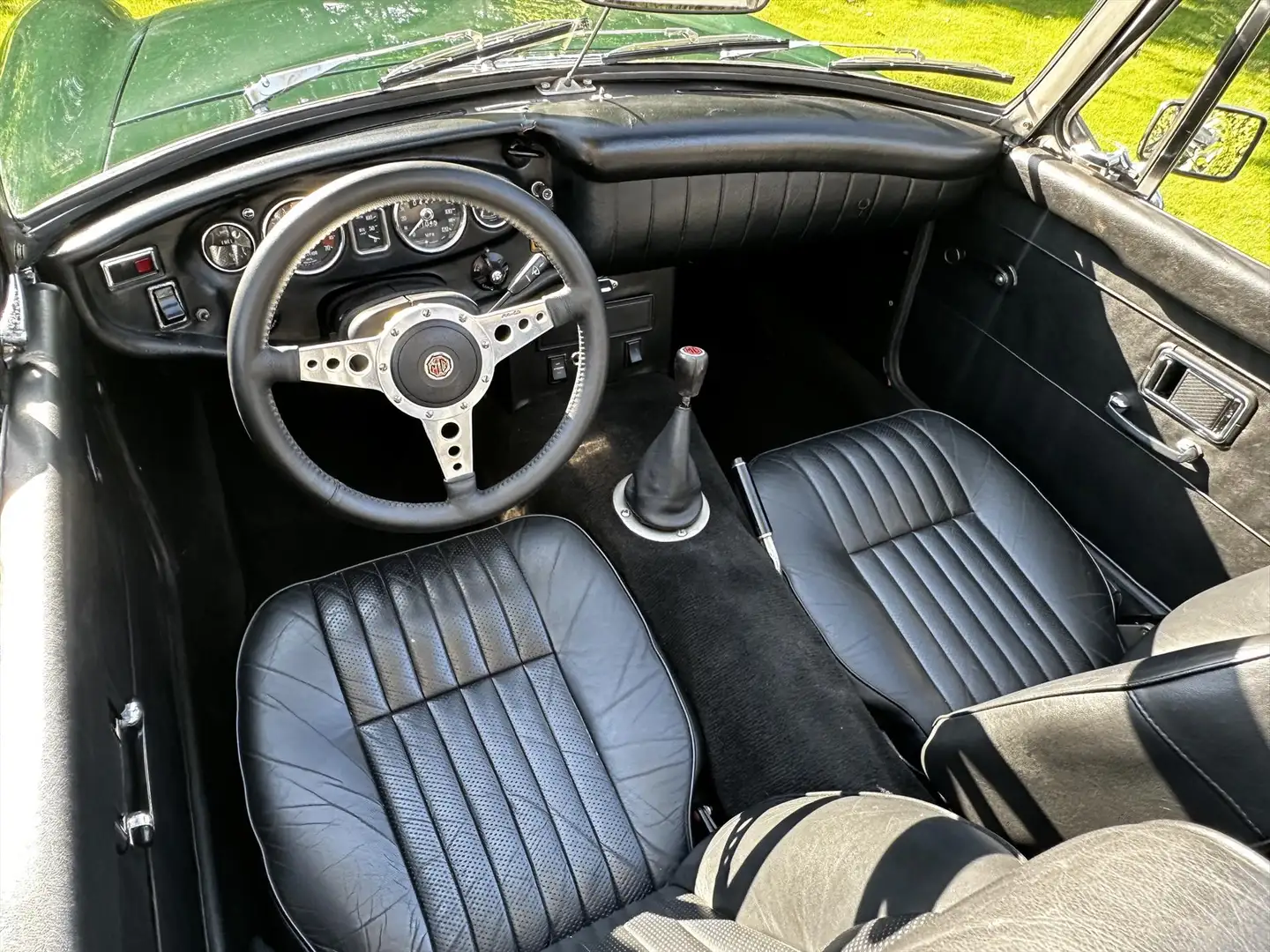 MG MGB Cabriolet MG-B Cabriolet Chrome model 1971 Leder L Grün - 2