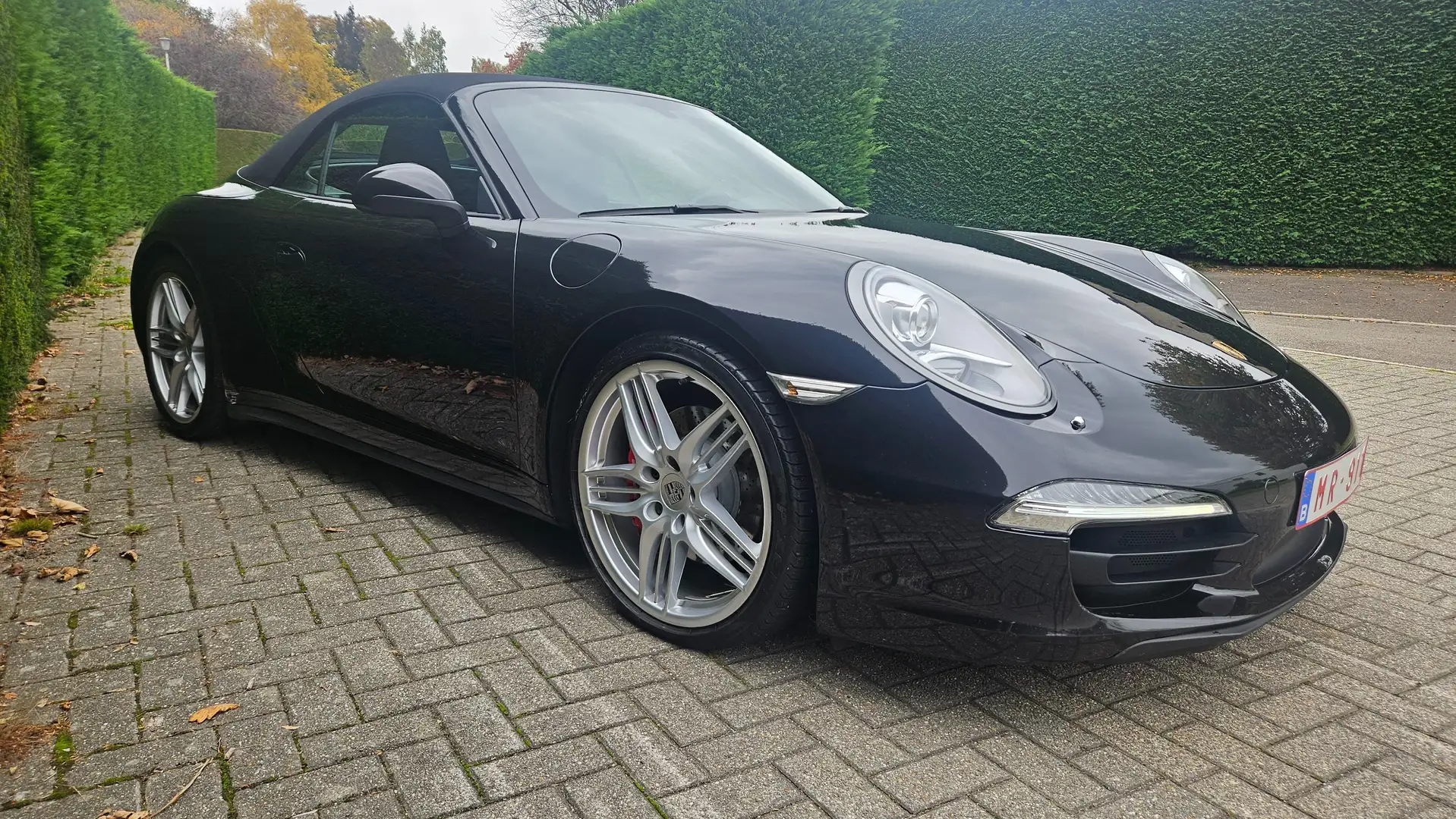 Porsche 991 Carrera 4 S Cabriolet Zwart - 2