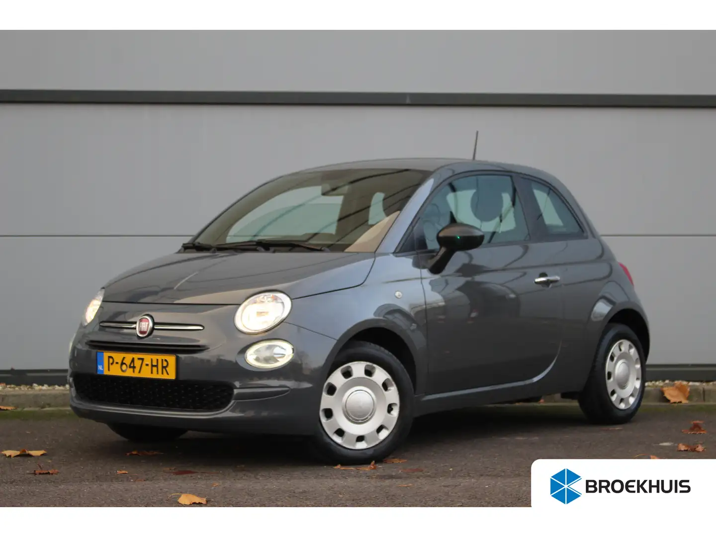 Fiat 500 1.0 Hybrid Cult | Airco | DAB | Elec. ramen & Spie Grijs - 1