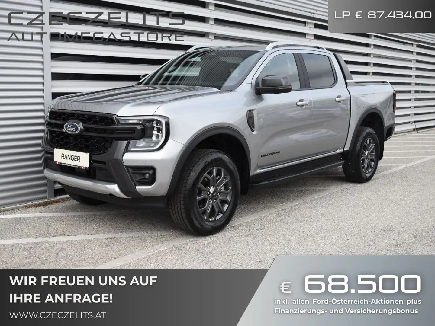 Ford Ranger Ranger Doppelkabine Wildtrak X e-4WD 2,0 EcoBlu... Silber - 1