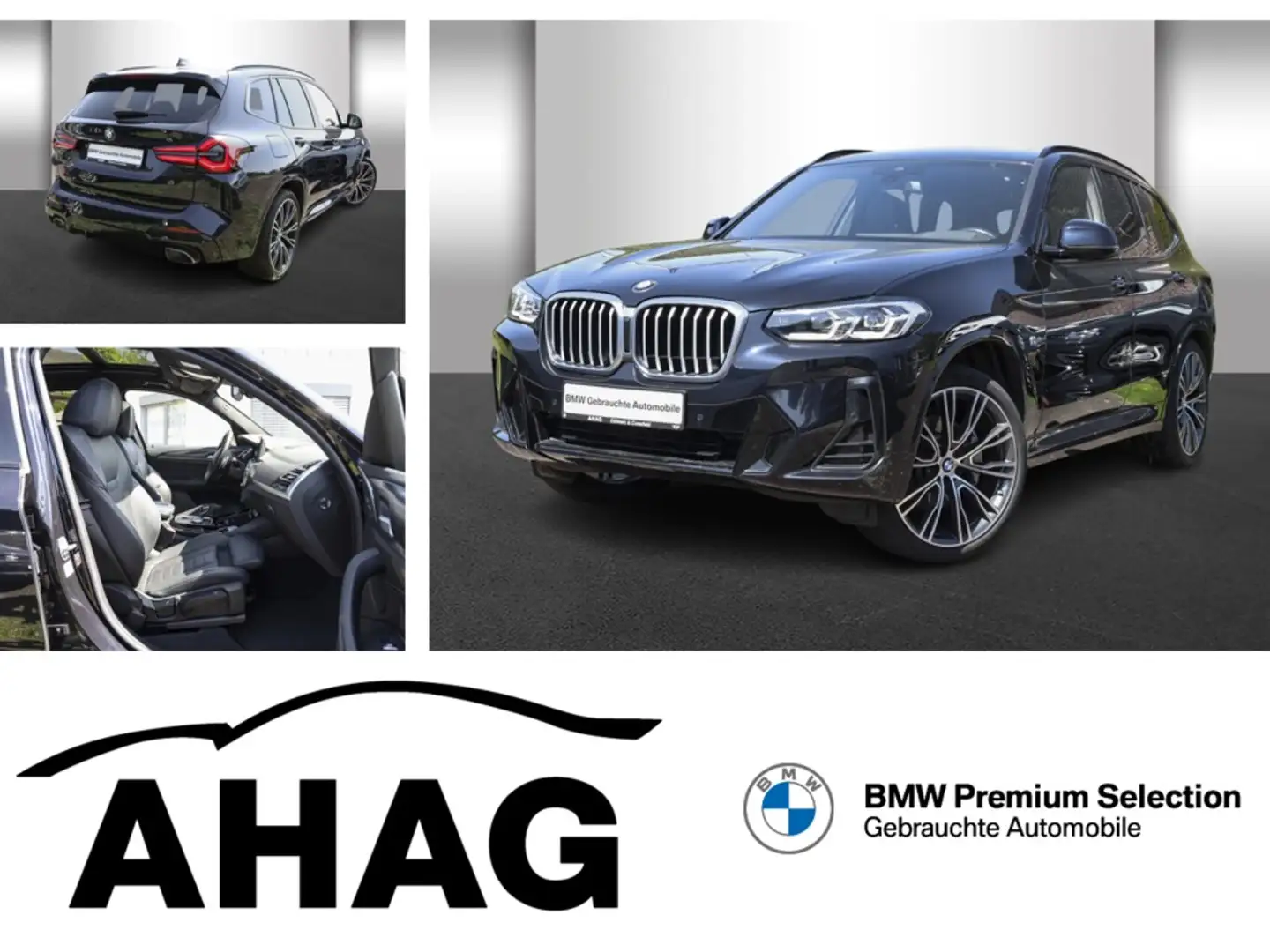 BMW X3 xDrive30d M Sport Pano 21" RFK AHK Dr.Ass. Noir - 1
