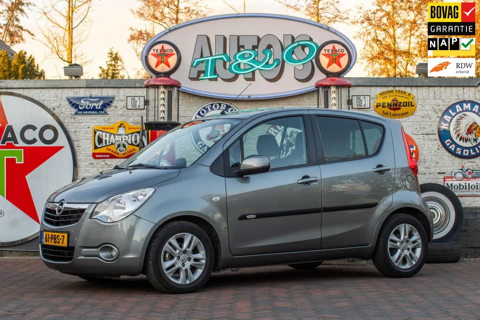 Opel Agila 1.2 Edition Automaat 1e Eig. 40.500 km +NAP NL-aut Grijs - 1