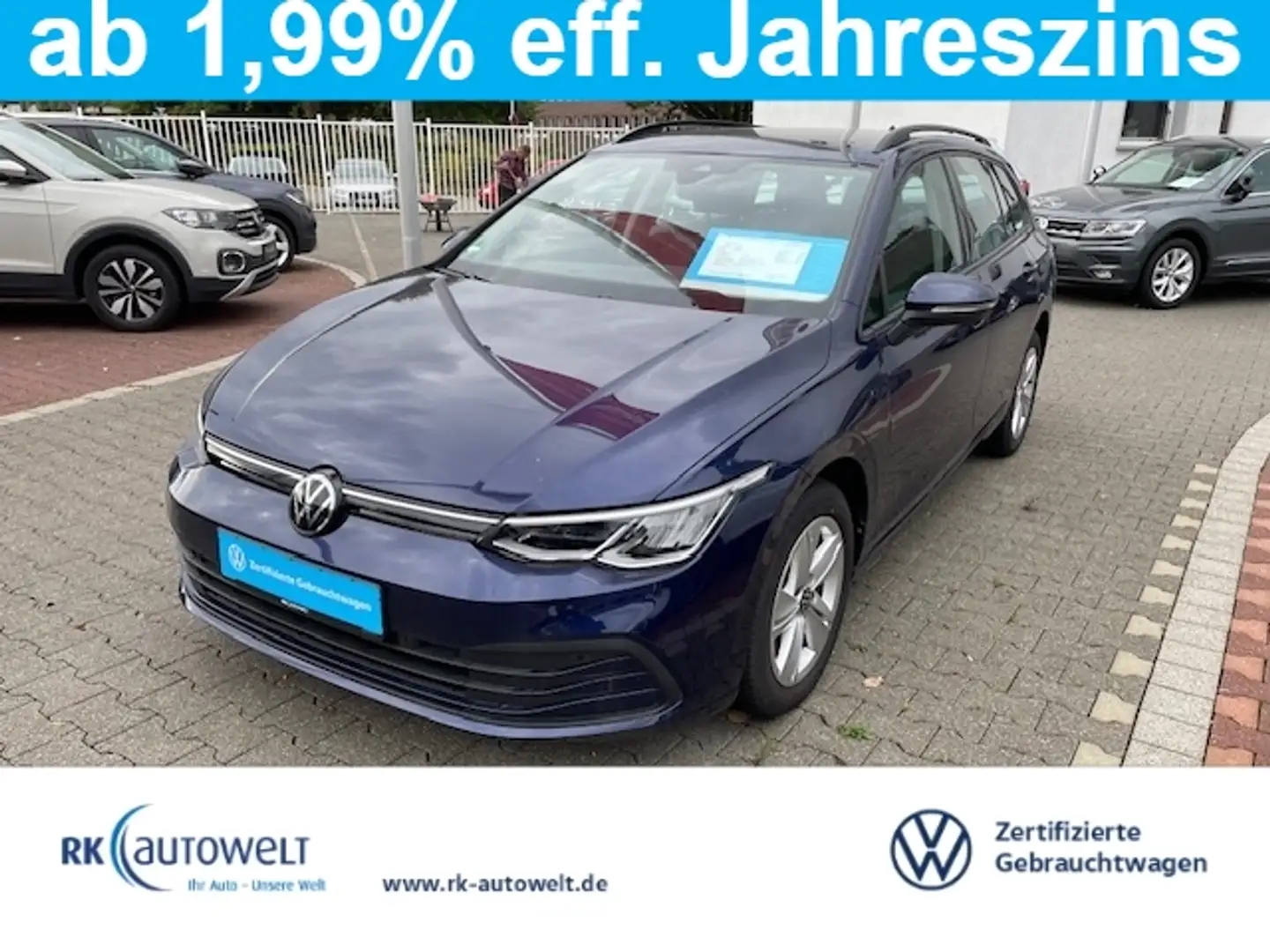 Volkswagen Golf Variant 2.0 TDI DSG Navi LED Tel. digitales Cockpit LED Blau - 1