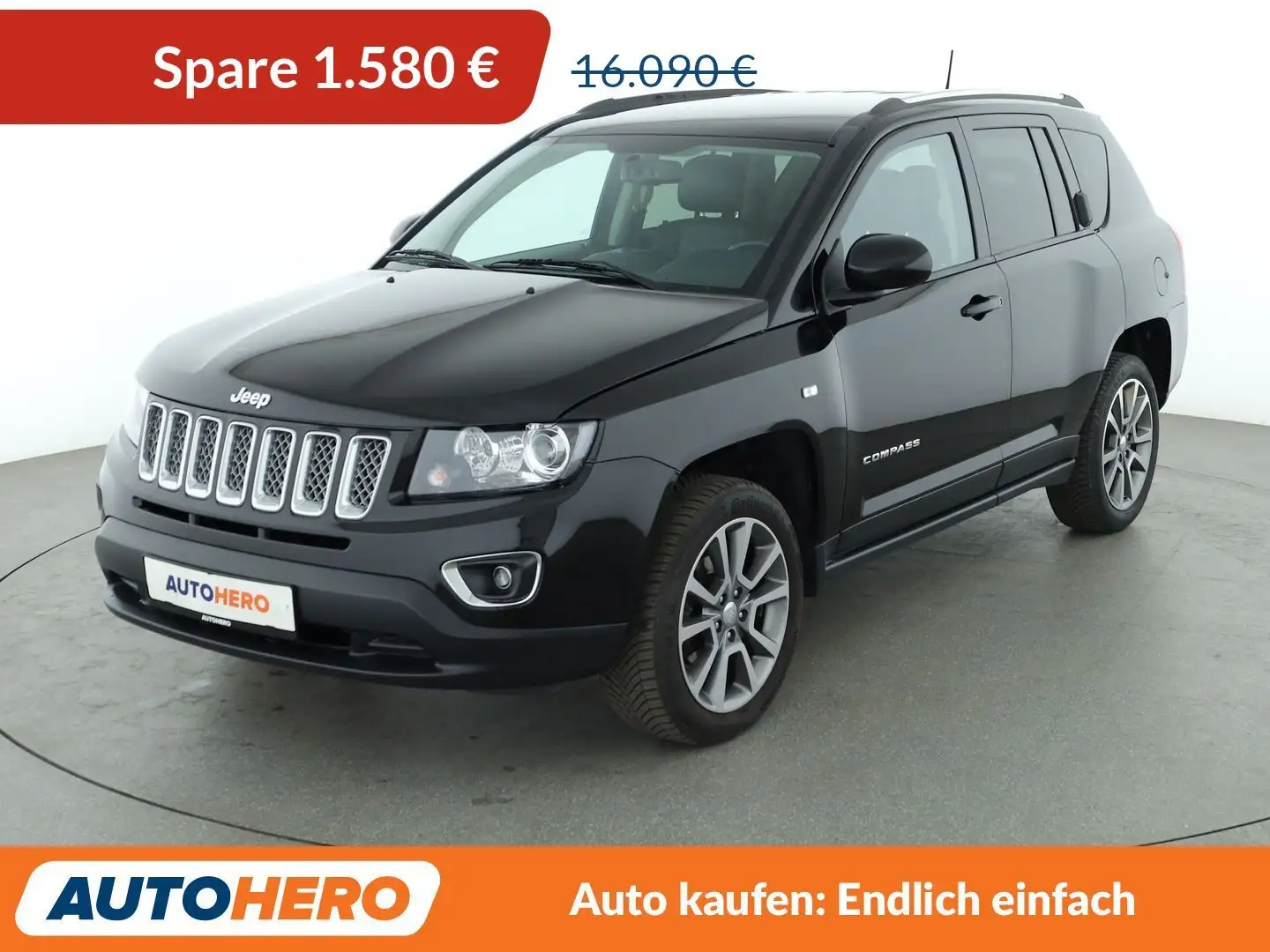 Jeep Compass 2.0 Limited 4x2 Aut*TEMPO*CAM*PDC*SHZ*KLIMA* Noir - 1