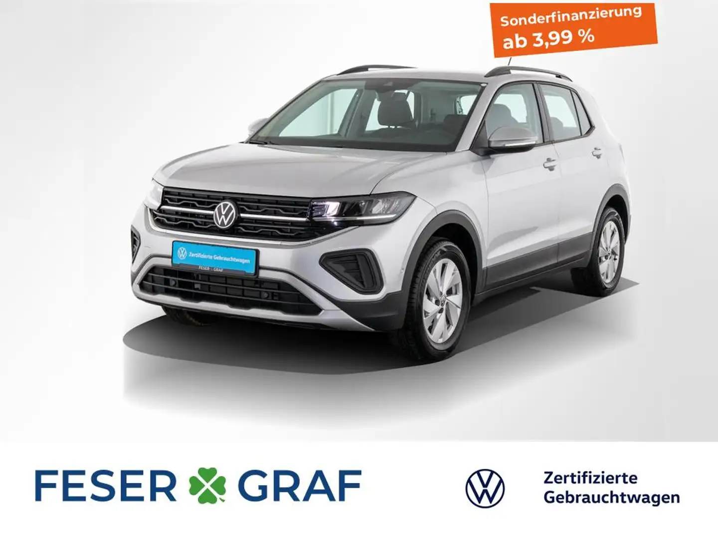 Volkswagen T-Cross 1.0 TSILife LED / ACC / PDC / Sitzheizung / Naviga Silber - 1