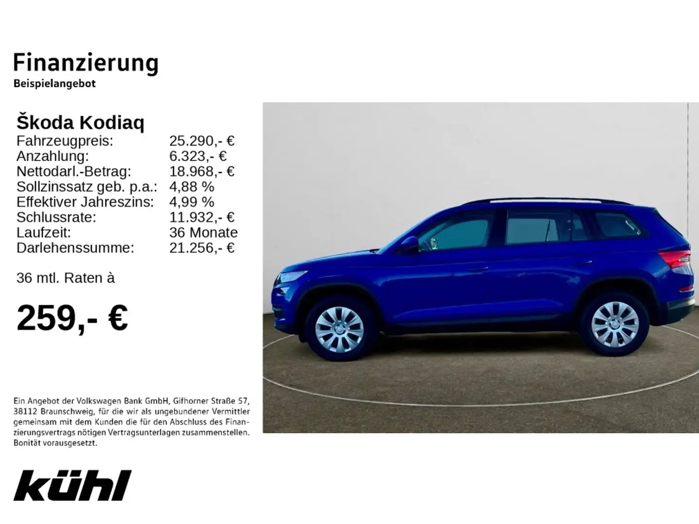 Skoda Kodiaq 1.5 TSI DSG 7. Sitzer Active Navi, AHK Blauw - 2