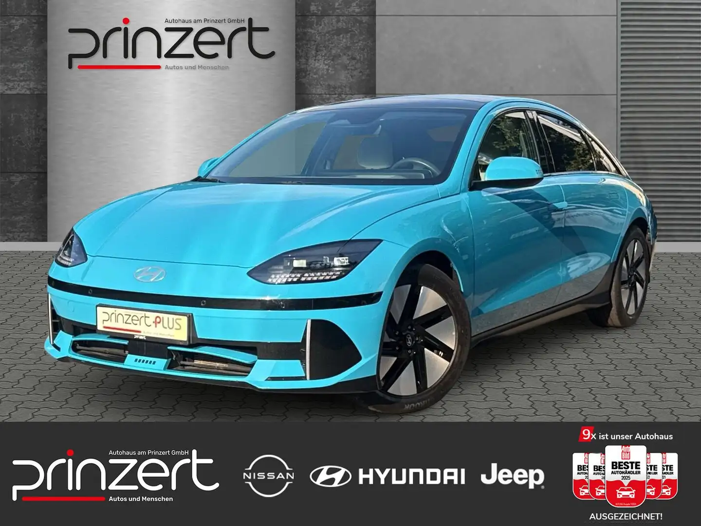 Hyundai IONIQ 6 Techniq 77,4 kWh, Sitz-P, GSD, SOH 100% Blau - 1