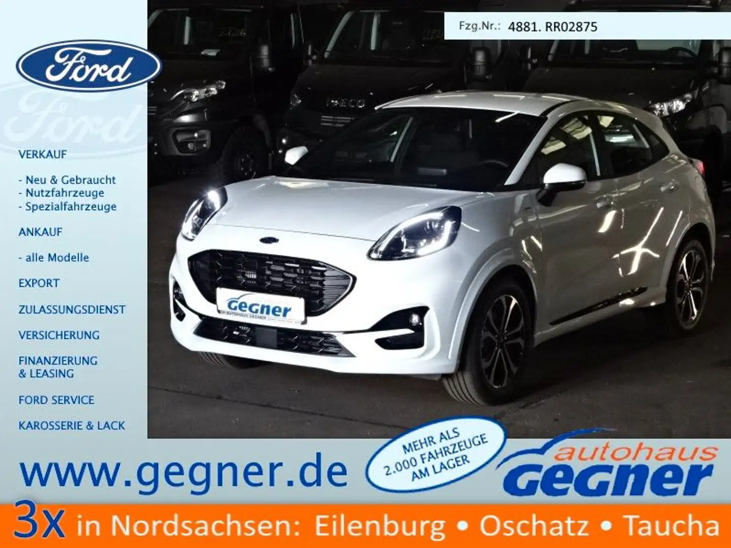 Ford Puma ST-Line MHEV WinterP. Navi LED 17Zoll GRA Weiß - 1