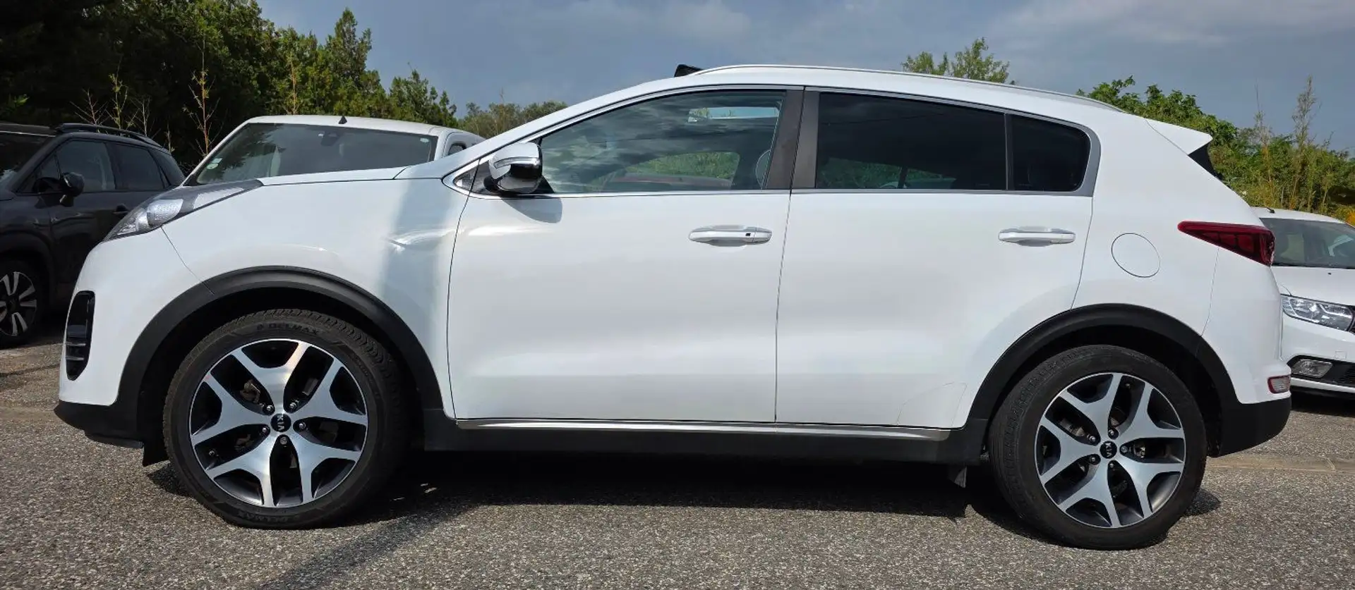 Kia Sportage 1.7 CRDI 115CH GT LINE 2017 FULL CUIR PANO CAM REG Blanc - 2