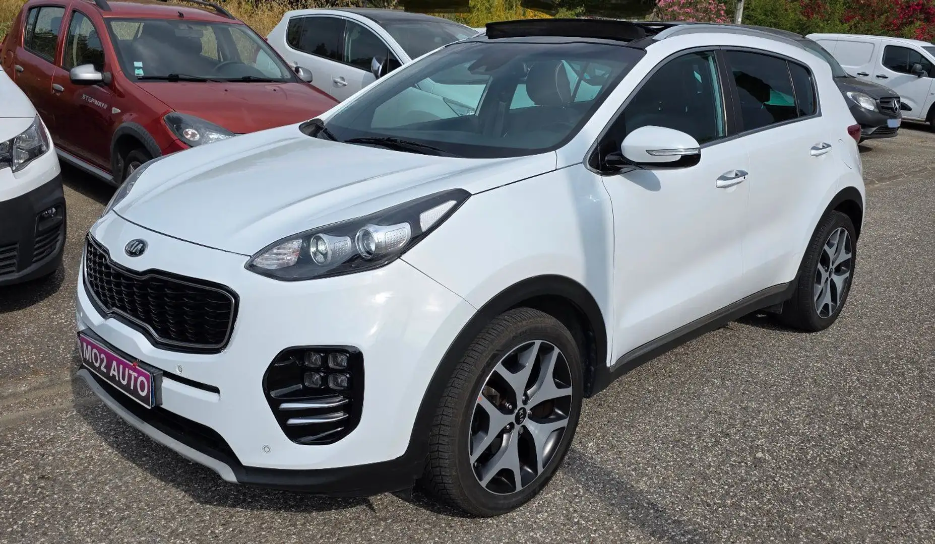 Kia Sportage 1.7 CRDI 115CH GT LINE 2017 FULL CUIR PANO CAM REG Blanc - 1