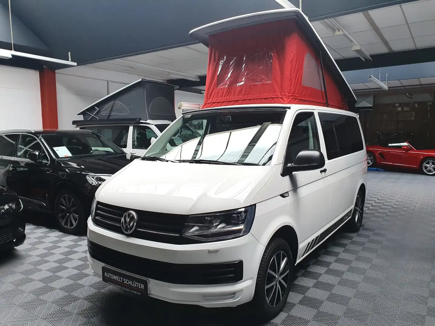 Volkswagen T6 California T6 Cali 2.0 TDI Camper Aufstelldach Küche Navi Wit - 1