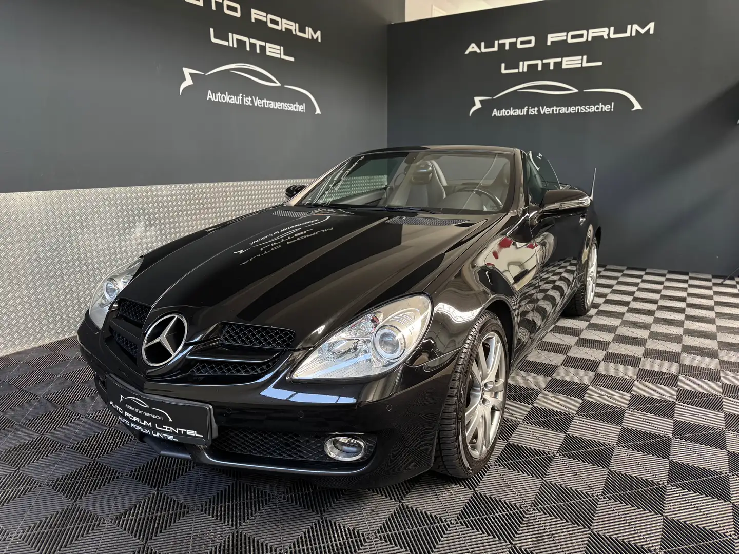 Mercedes-Benz SLK 200 Kompressor-LEDER-SERVICE NEU-ALU-ZV-ALLWETTER- Noir - 1
