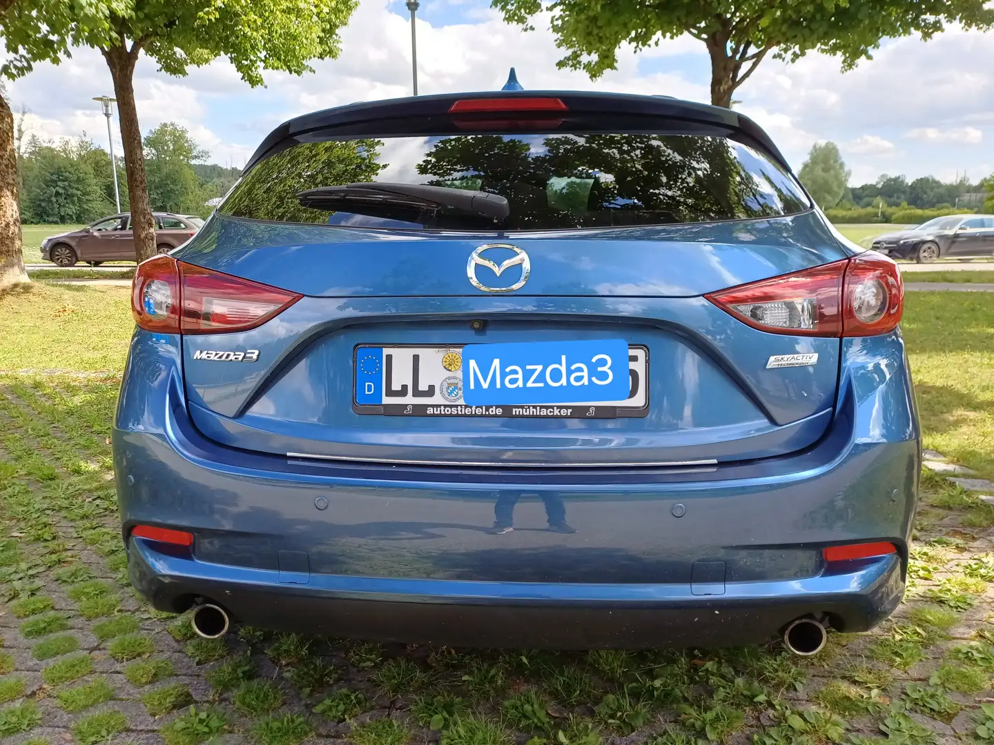 Mazda 3 3  SKYACTIV-G 120 Neu TÜV und Service Modrá - 2